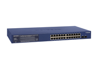 Netgear Smart GS724TP - Switch - L3 Lite - Smart - - + 2 x Gigabit SFP - Desktop - an Rack montierbar - PoE+ (190 W)
