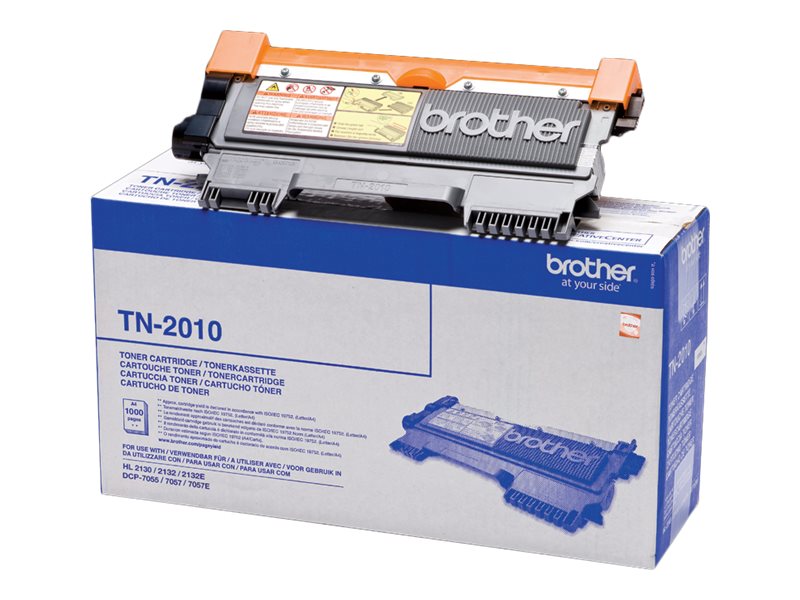 Brother TN2010 - Schwarz - Original - Tonerpatrone - für Brother DCP-7055 - DCP-7055W - DCP-7057 - DCP-7057E - HL-2130 - HL-2132 - HL-2135W