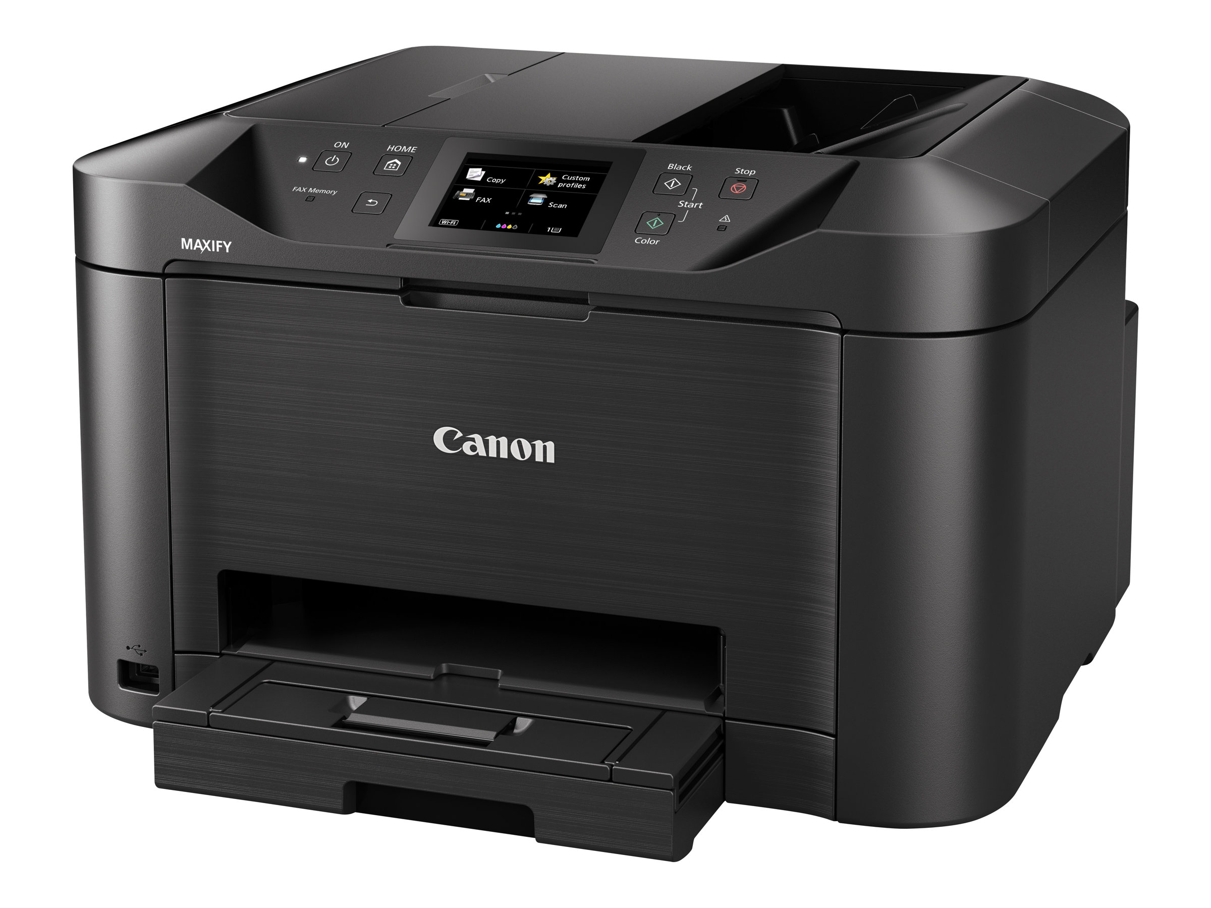 Canon MAXIFY MB5150 - Multifunktionsdrucker - Farbe - Tintenstrahl - A4 (210 x 297 mm) - Legal (216 x 356 mm) (Original) - A4/Legal (Medien) - bis zu 22 Seiten/Min. (Kopieren) - bis zu 24 ipm (Drucken) - 250 Blatt - 33.6 Kbps - USB 2.0 - LAN - Wi-Fi(n) -…