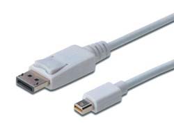 DIGITUS DisplayPort Anschlusskabel - zu DisplayPort (M) - 2 m - geformt - weiß DIGITUS DisplayPort Anschlusskabel - zu DisplayPort (M) - 2 m - geformt - weiß