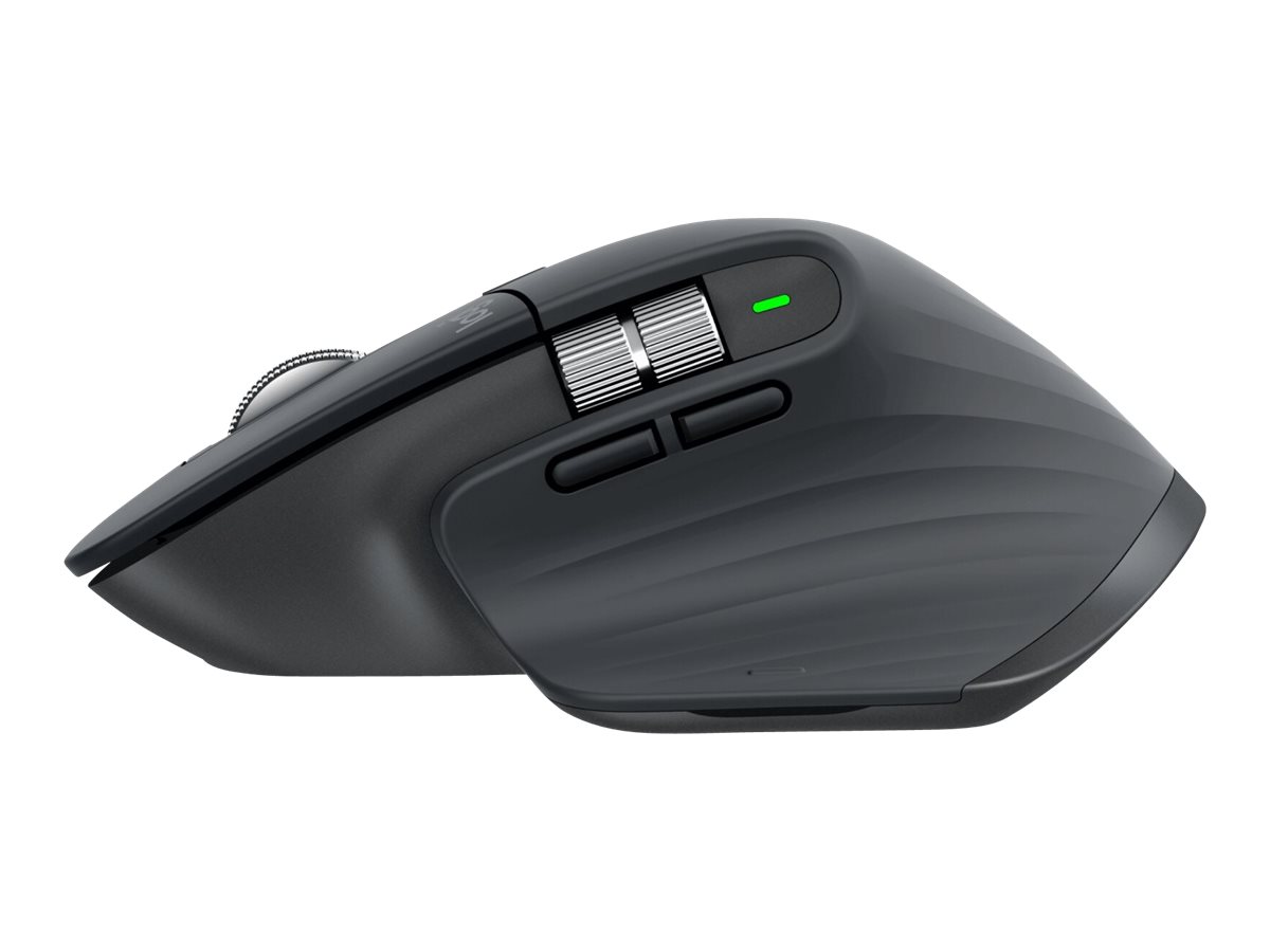 Logitech Master Series MX Master 3S for Business - Maus - ergonomisch - Für Rechtshänder - optisch - 7 Tasten - kabellos - Bluetooth - Logitech Logi Bolt USB-Receiver - Graphite