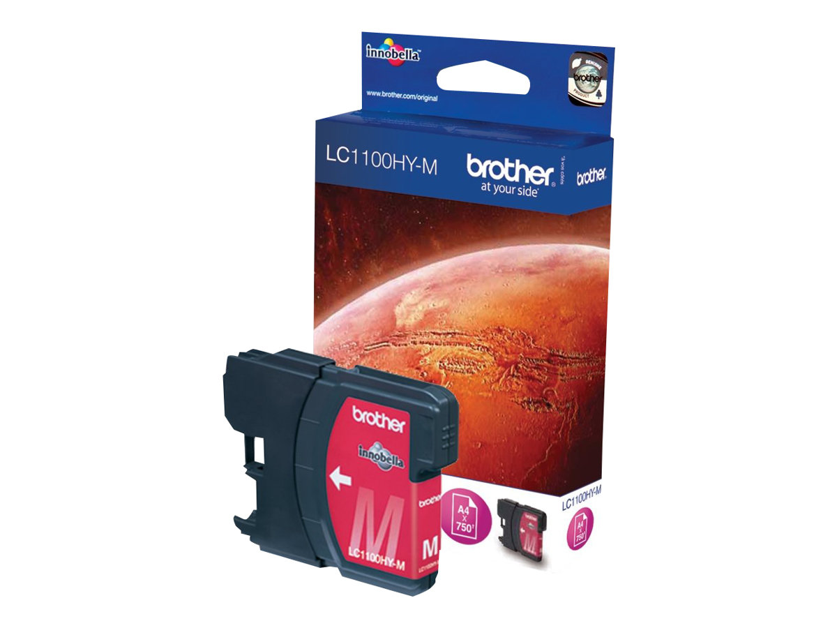 Brother LC1100HYM - Hohe Ergiebigkeit - Magenta - Original - Tintenpatrone - für Brother DCP-6690CW - MFC-5890CN - MFC-5895CW - MFC-6490CW - MFC-6890CDW; Justio MFC-5890CN Brother LC1100HYM - Hohe Ergiebigkeit - Magenta - Original - Tintenpatrone - für Brother DCP-6690CW - MFC-5890CN - MFC-5895CW - MFC-6490CW - MFC-6890CDW; Justio MFC-5890CN