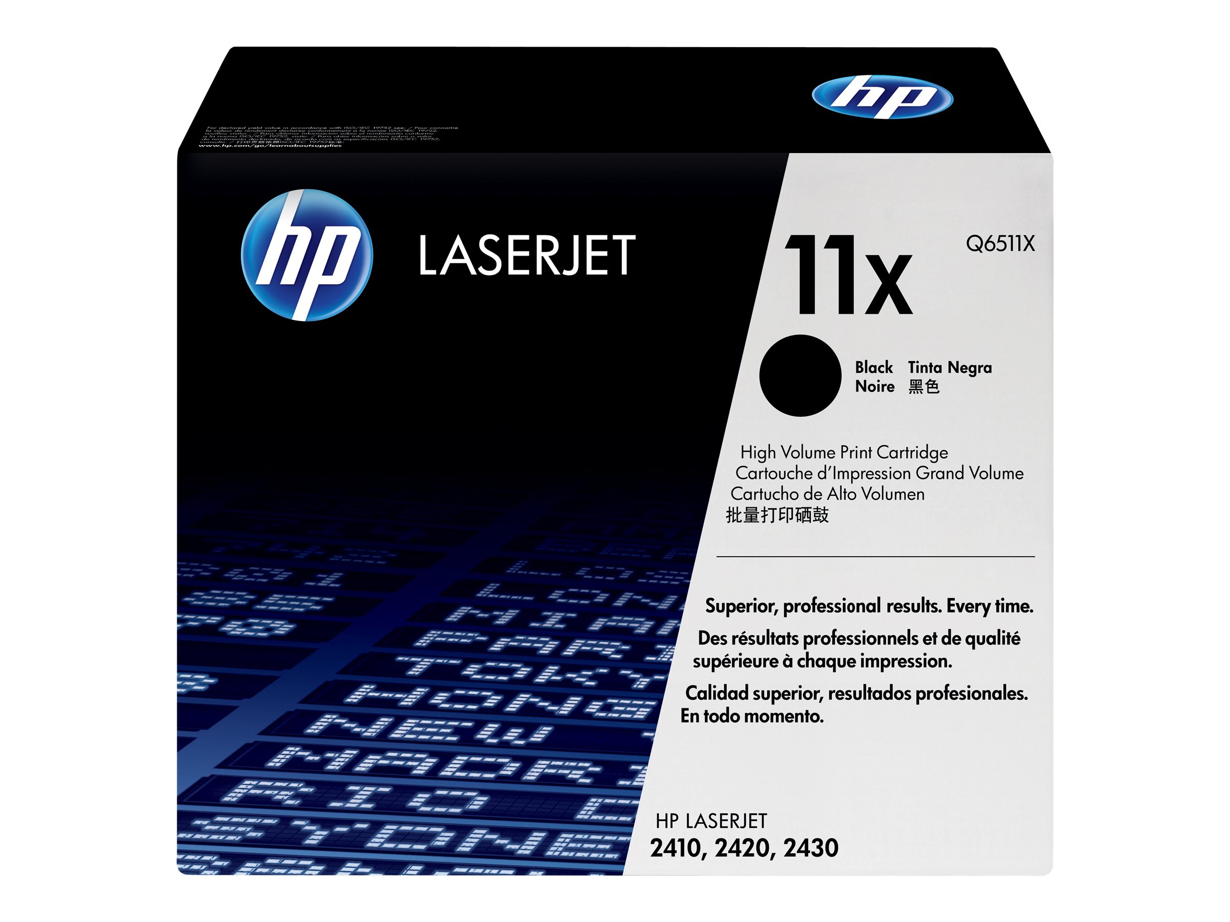 HP Toner Q6511X schwarz für HP LaserJet 2410/20/30 ca.12.000 Seiten - für LaserJet 2410 - 2420 - 2420d - 2420dn - 2420n - 2430 - 2430dtn - 2430n - 2430t - 2430tn