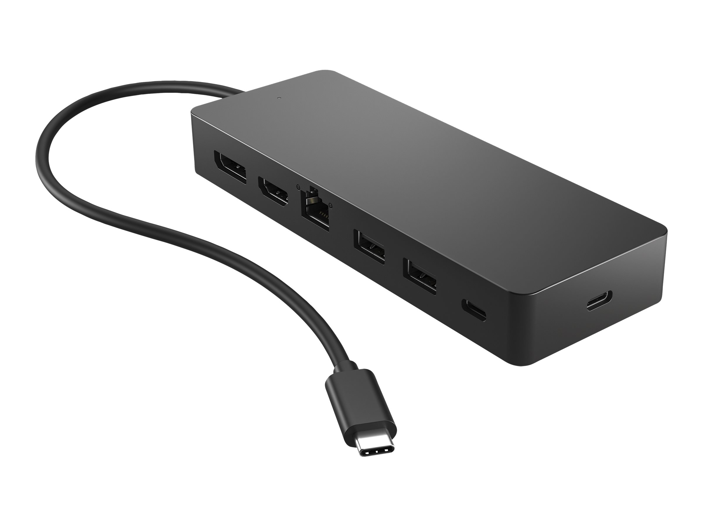 HP Universal USB-C Multiport Hub - Dockingstation - USB-C - HDMI - DP - Smart Buy - für OMEN by HP Laptop 16; Victus by HP Laptop 15 - 16; Laptop 14 - 15; ZBook Fury 16 G9