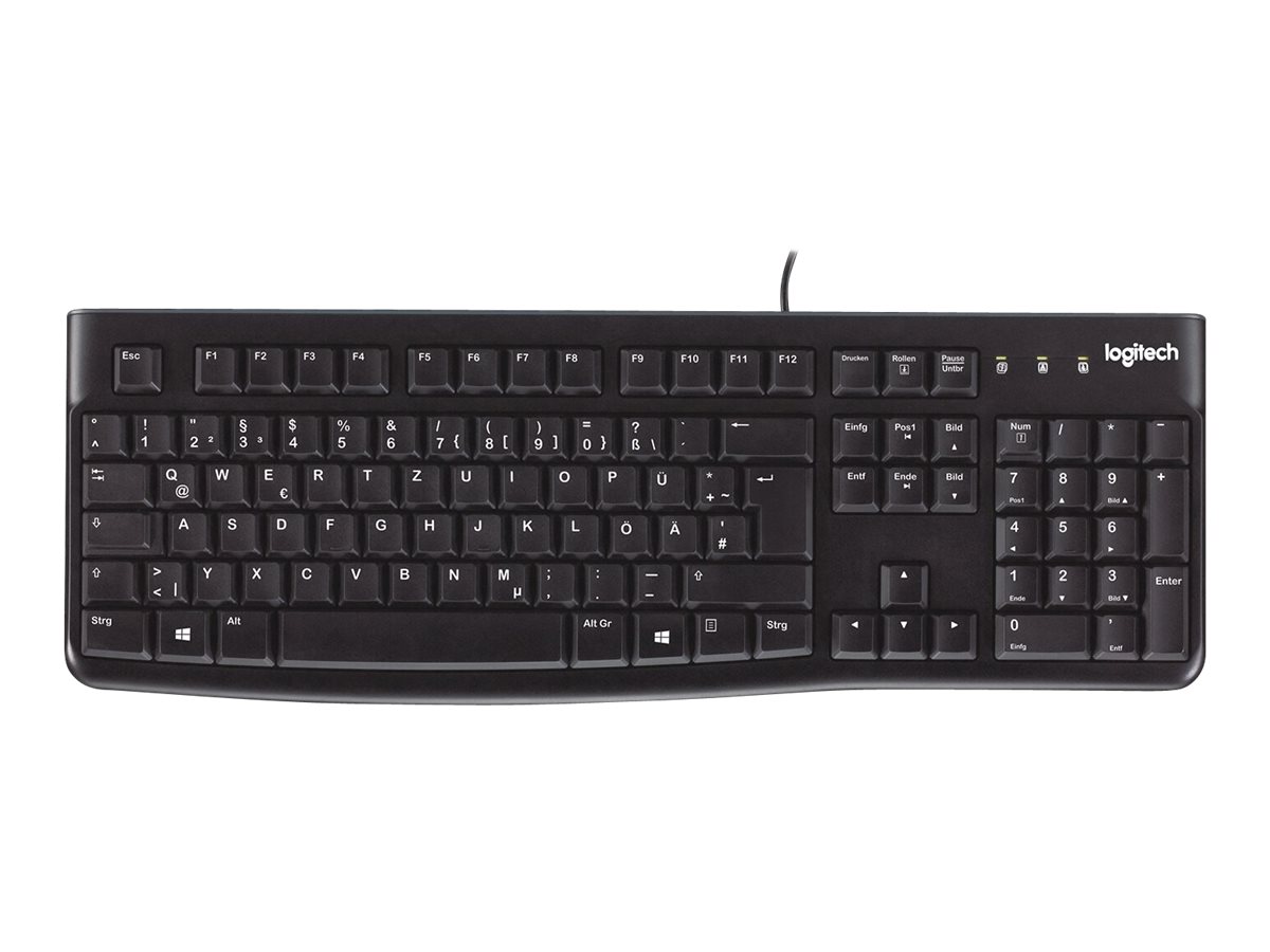 Tastatur K120 USB - Tastatur - 105 Tasten - QWERTZ - USB - Handballenauflage - Schwarz - Deutschland - CE - CUL - FCC Tastatur K120 USB - Tastatur - 105 Tasten - QWERTZ - USB - Handballenauflage - Schwarz - Deutschland - CE - CUL - FCC
