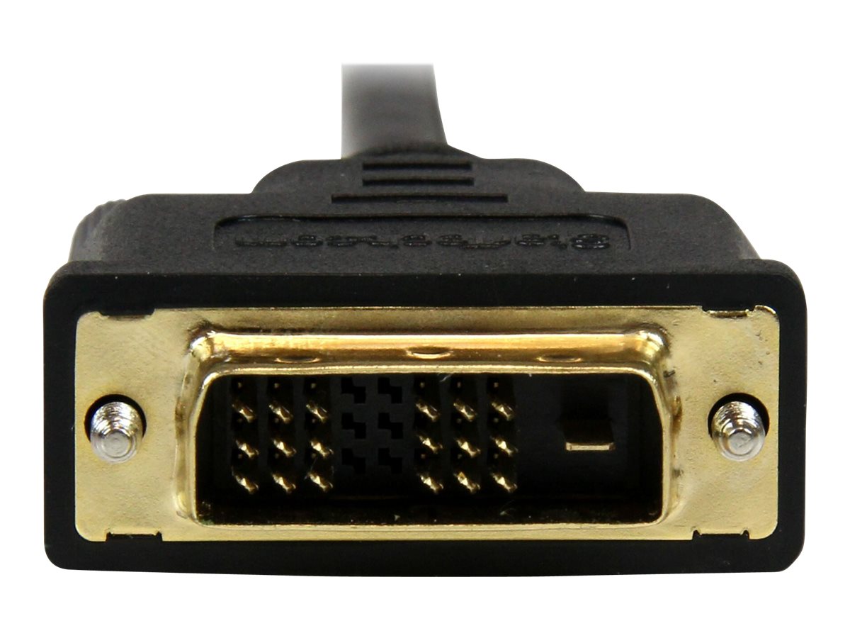 mini HDMI->DVI-D-Kabel 1,0m Stecker/Stecker - St/St - Adapterkabel - DVI-D männlich zu 19 pin mini HDMI Type C männlich - 1 m - abgeschirmt - Schwarz - für P/N: MSTCDP122HD