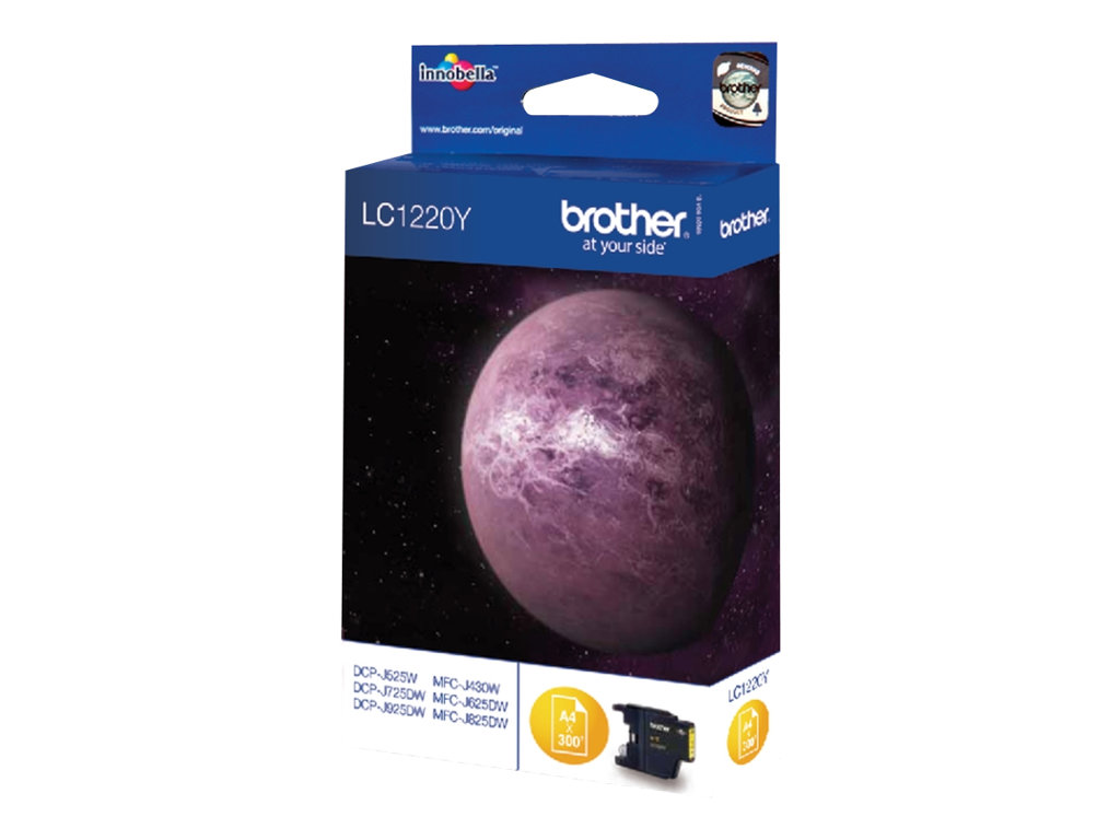 Brother LC1220Y - Gelb - Original - Tintenpatrone - für Brother DCP-J525 - DCP-J725 - DCP-J925 - MFC-J430 - MFC-J625 - MFC-J825; MyMio MFC-J825