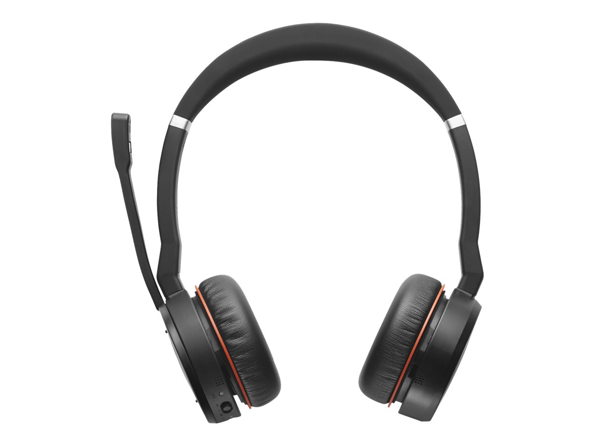 Jabra Evolve 75 SE MS Teams Stereo Headset - Bluetooth - kabellos - aktive Rauschunterdrückung - USB - mit Ladestation - Zertifiziert für Microsoft Teams - für LINK 380a MS