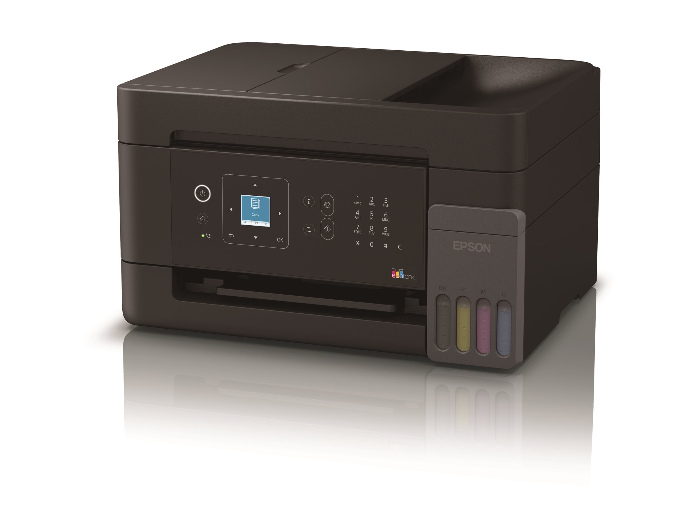 Epson EcoTank ET-4905 - Multifunktionsdrucker - - (Original) - A4/Letter (Medien) - bis zu 11 Seiten/Min. (Drucken) - 100 Blatt - 33.6 Kbps - Wi-Fi(n) - USB - LAN - Schwarz Epson EcoTank ET-4905 - Multifunktionsdrucker - - (Original) - A4/Letter (Medien) - bis zu 11 Seiten/Min. (Drucken) - 100 Blatt - 33.6 Kbps - Wi-Fi(n) - USB - LAN - Schwarz