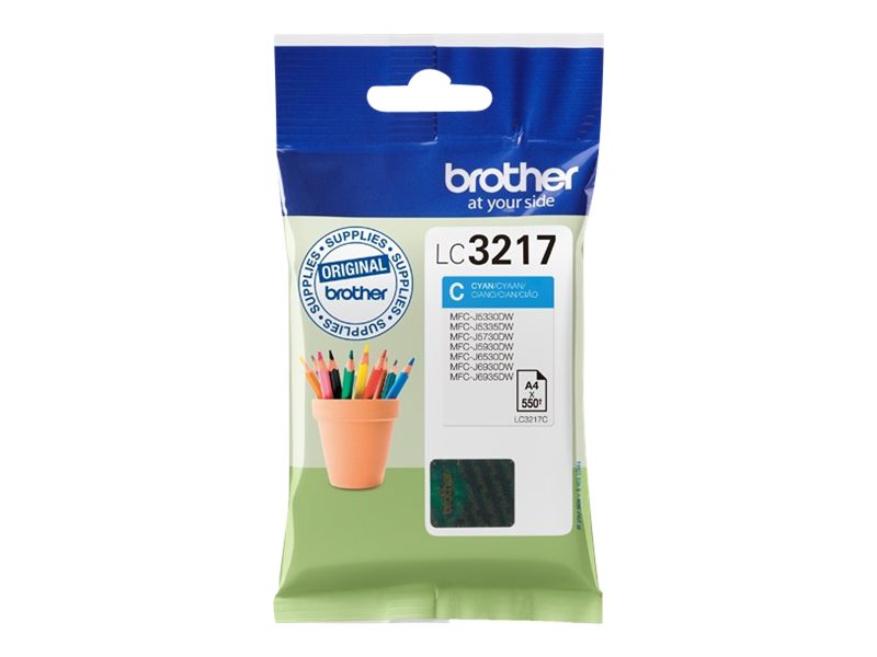 Brother LC3217C - Cyan - Original - Tintenpatrone - für INKvestment Business Smart Plus MFC-J5930; INKvestment Business Smart Pro MFC-J6935 Brother LC3217C - Cyan - Original - Tintenpatrone - für INKvestment Business Smart Plus MFC-J5930; INKvestment Business Smart Pro MFC-J6935