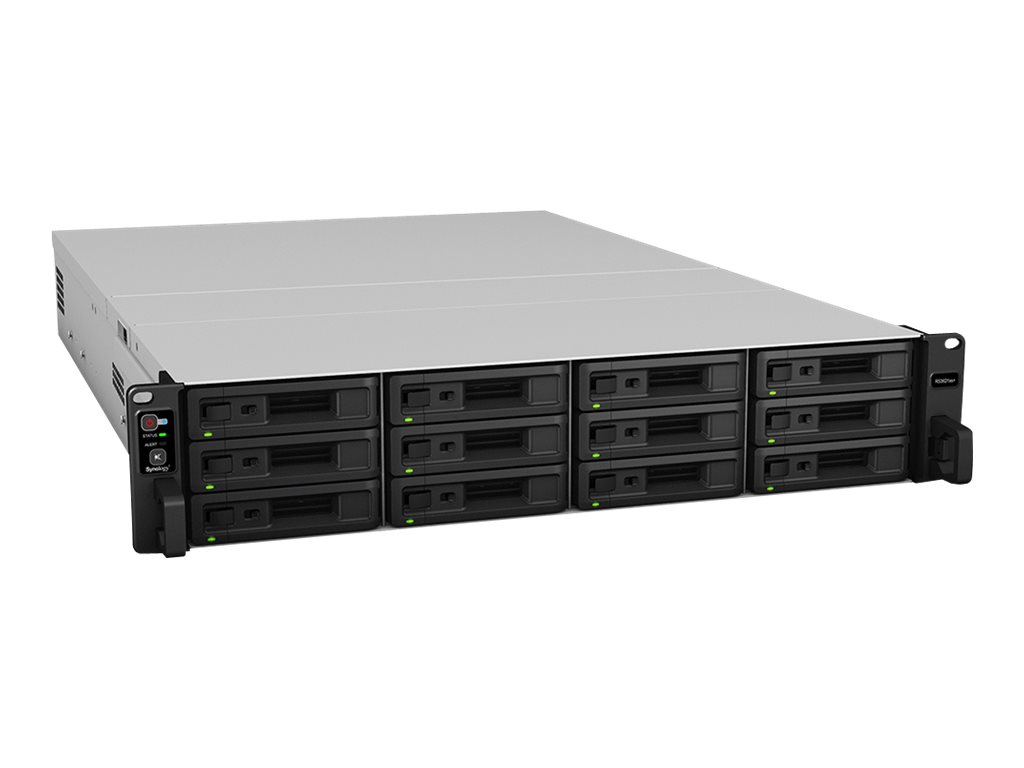 Synology RackStation RS3621XS+, Speicherserver,Rack (2U), Intel® Xeon®, D-1541, Schwarz - Rack - einbaufähig - SATA 6Gb/s - RAID RAID 0 - 1 - 5 - 6 - 10 - JBOD - RAID F1 - 1 Hot-Spare - 10-Hot-Spare - 5 Hot Spare - 6 Hot Spare - F1 Hot Spare - RAM 8 GB -…