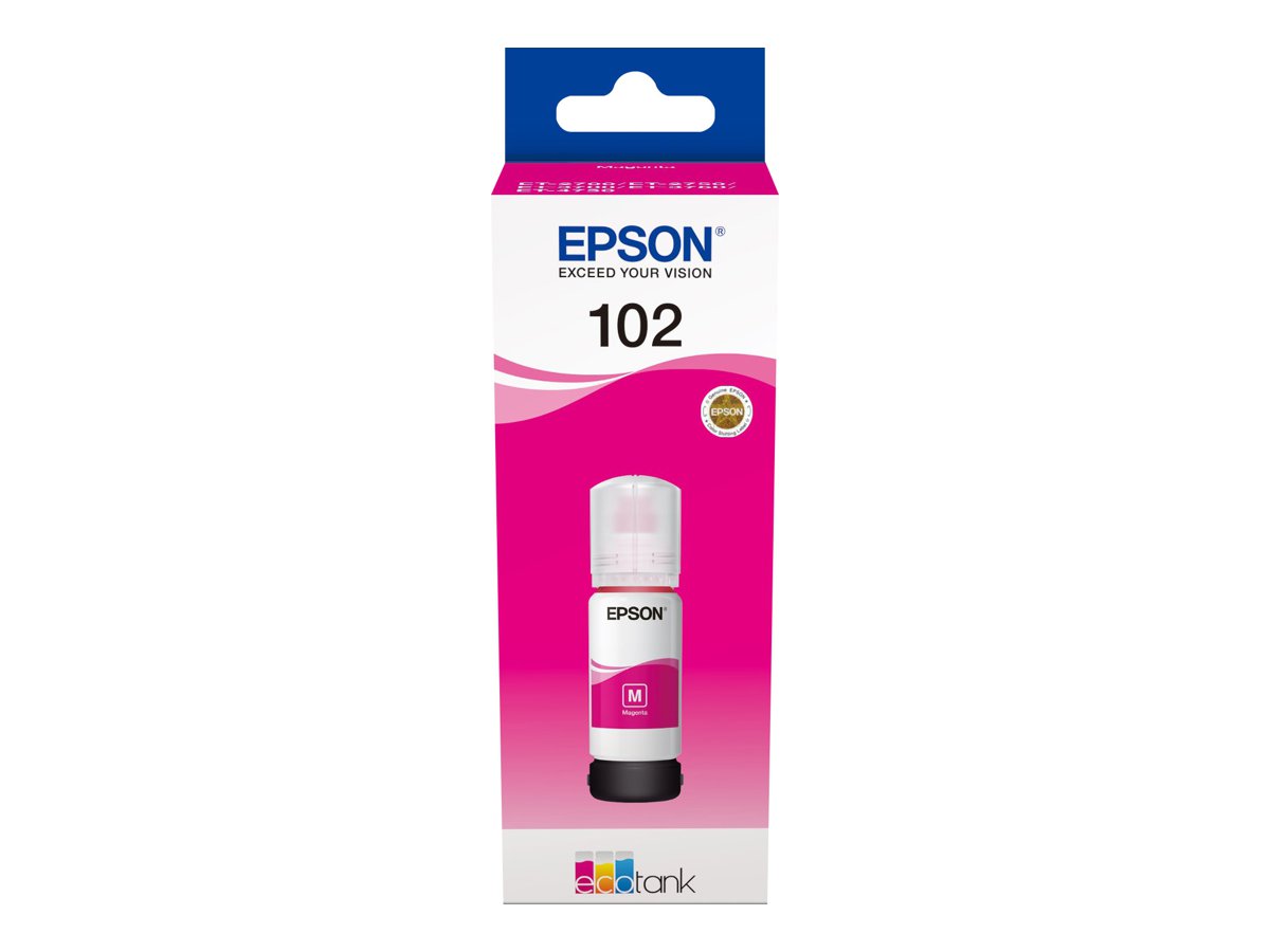 Epson EcoTank 102 - 70 ml - Magenta - original - - für EcoTank ET-15000 - 2750 - 2751 - 2756 - 2850 - 2851 - 2856 - 2955 - 3850 - 4750 - 4850 - 4856 - 4951