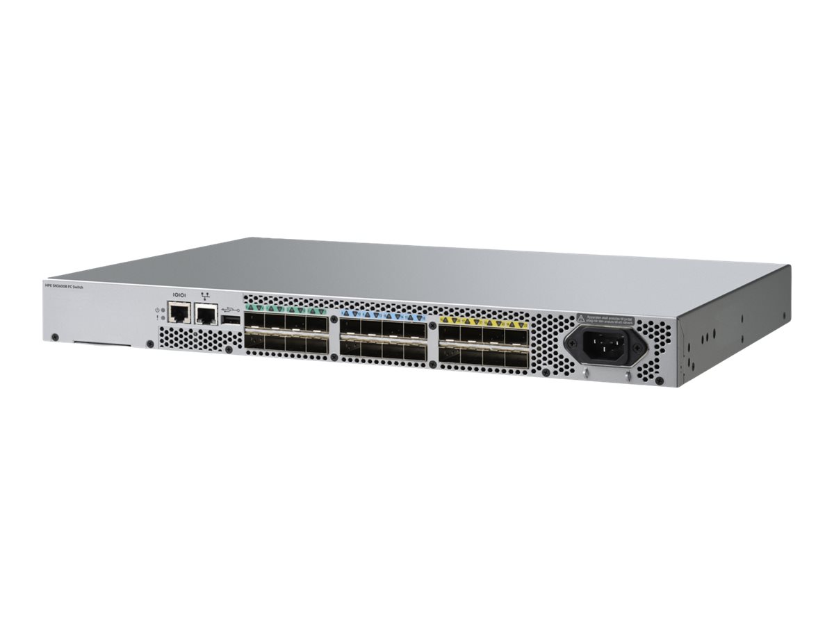 Hewlett Packard Enterprise SN3600B, Managed, - Switch - managed - 8 x 16Gb Fibre Channel SFP+ + 16 x 32Gb Fibre Channel SFP+ Ports on Demand - an Rack montierbar - AC 100 - 240 V Hewlett Packard Enterprise SN3600B, Managed, - Switch - managed - 8 x 16Gb Fibre Channel SFP+ + 16 x 32Gb Fibre Channel SFP+ Ports on Demand - an Rack montierbar - AC 100 - 240 V