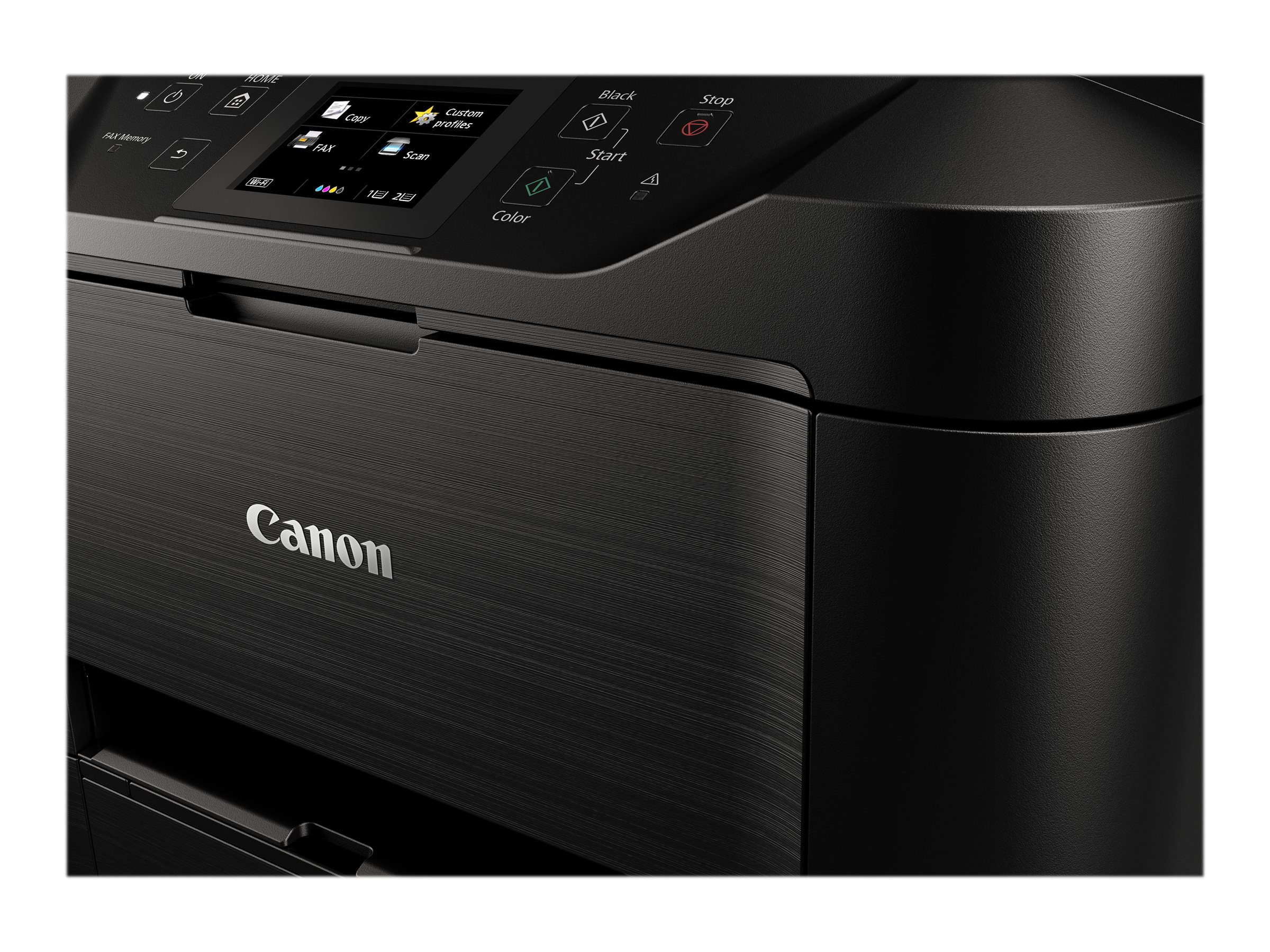 Canon MAXIFY MB5450 - Multifunktionsdrucker - - Legal (216 x 356 mm) (Original) - A4/Legal (Medien) - bis zu 22 Seiten/Min. (Kopieren) - bis zu 24 ipm (Drucken) - 500 Blatt - 33.6 Kbps - USB 2.0 - LAN - Wi-Fi(n) - USB-Host Canon MAXIFY MB5450 - Multifunktionsdrucker - - Legal (216 x 356 mm) (Original) - A4/Legal (Medien) - bis zu 22 Seiten/Min. (Kopieren) - bis zu 24 ipm (Drucken) - 500 Blatt - 33.6 Kbps - USB 2.0 - LAN - Wi-Fi(n) - USB-Host