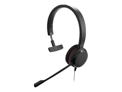 Jabra Evolve 20 MS mono - Headset - On-Ear - kabelgebunden - USB-C - USB-A - Geräuschisolierung - Zertifiziert für Microsoft Teams - Avaya Zertifiziert - Cisco Certified - Alcatel-Lucent Zertifiziert - Unify Zertifiziert
