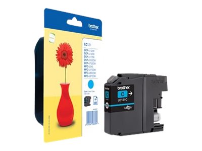 Brother LC121C - Cyan - Original - Tintenpatrone - für Brother DCP-J100 - J105 - J132 - J152 - J552 - J752 - MFC-J245 - J470 - J650 - J870 Brother LC121C - Cyan - Original - Tintenpatrone - für Brother DCP-J100 - J105 - J132 - J152 - J552 - J752 - MFC-J245 - J470 - J650 - J870