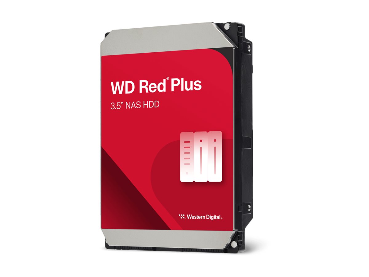 WD Red Plus WD100EFGX - Festplatte - 10 TB - - SATA 6Gb/s - 7200 rpm - Puffer: 512 MB