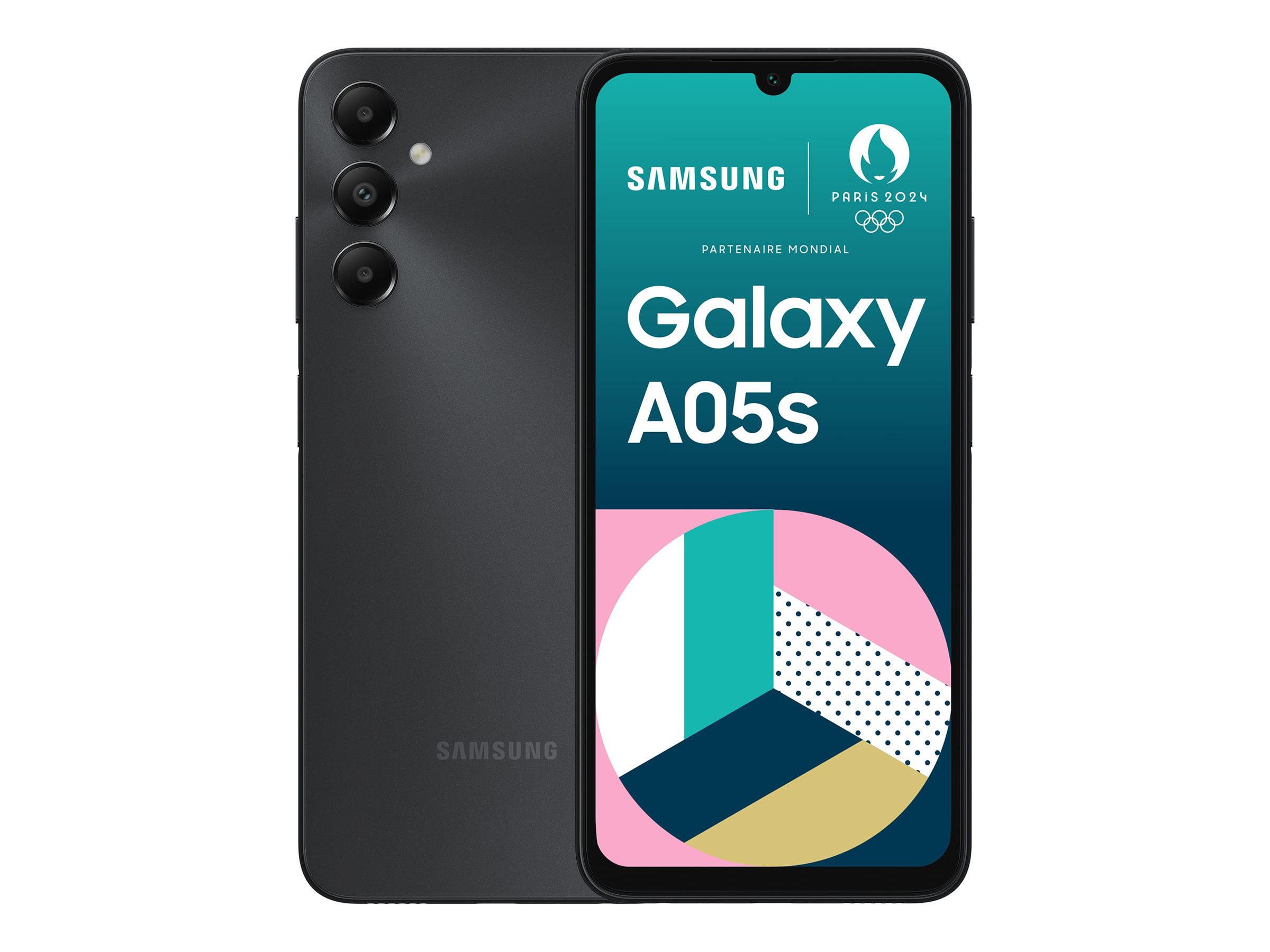 Samsung Galaxy A05s - 4G Smartphone - Dual-SIM - RAM 4 GB / Interner Speicher 64 GB - microSD slot - LCD-Anzeige - 6.7" - 2400 x 1080 Pixel - Triple-Kamera 50 MP - 2 MP - 2 MP - front camera 13 MP - Schwarz