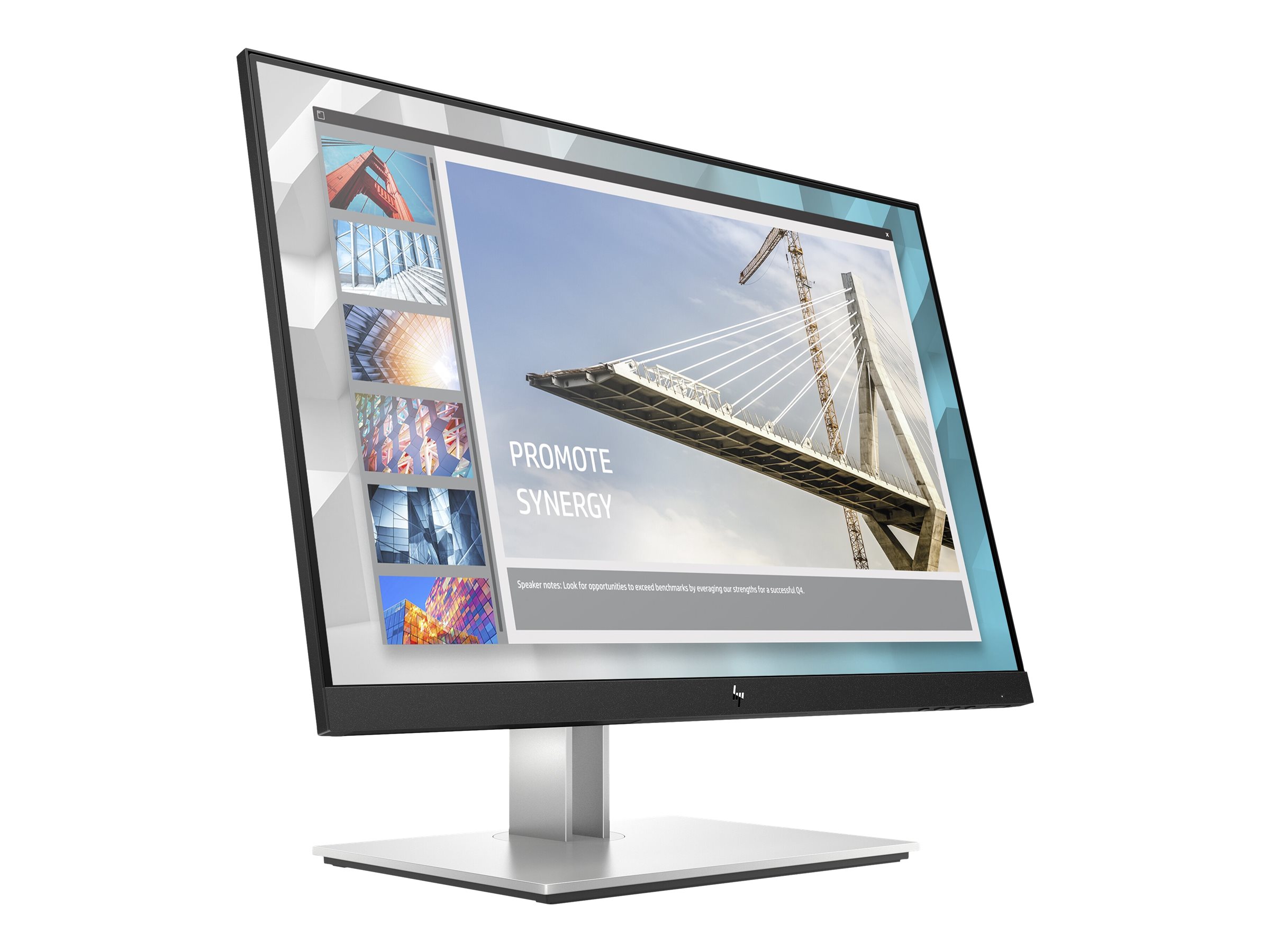 HP E-Series E24i G4, 61 cm (24"), 1920 x 1200Pixel, WUXGA, 5 ms, Schwarz, Silber - 1920 x 1200 WUXGA @ 60 Hz - IPS - 250 cd/m² - 1000:1 - 5 ms - HDMI - VGA - DisplayPort - Schwarz