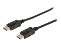 Digitus DisplayPort Anschlusskabel - zu DisplayPort (M) - 1 m - geformt - Schwarz