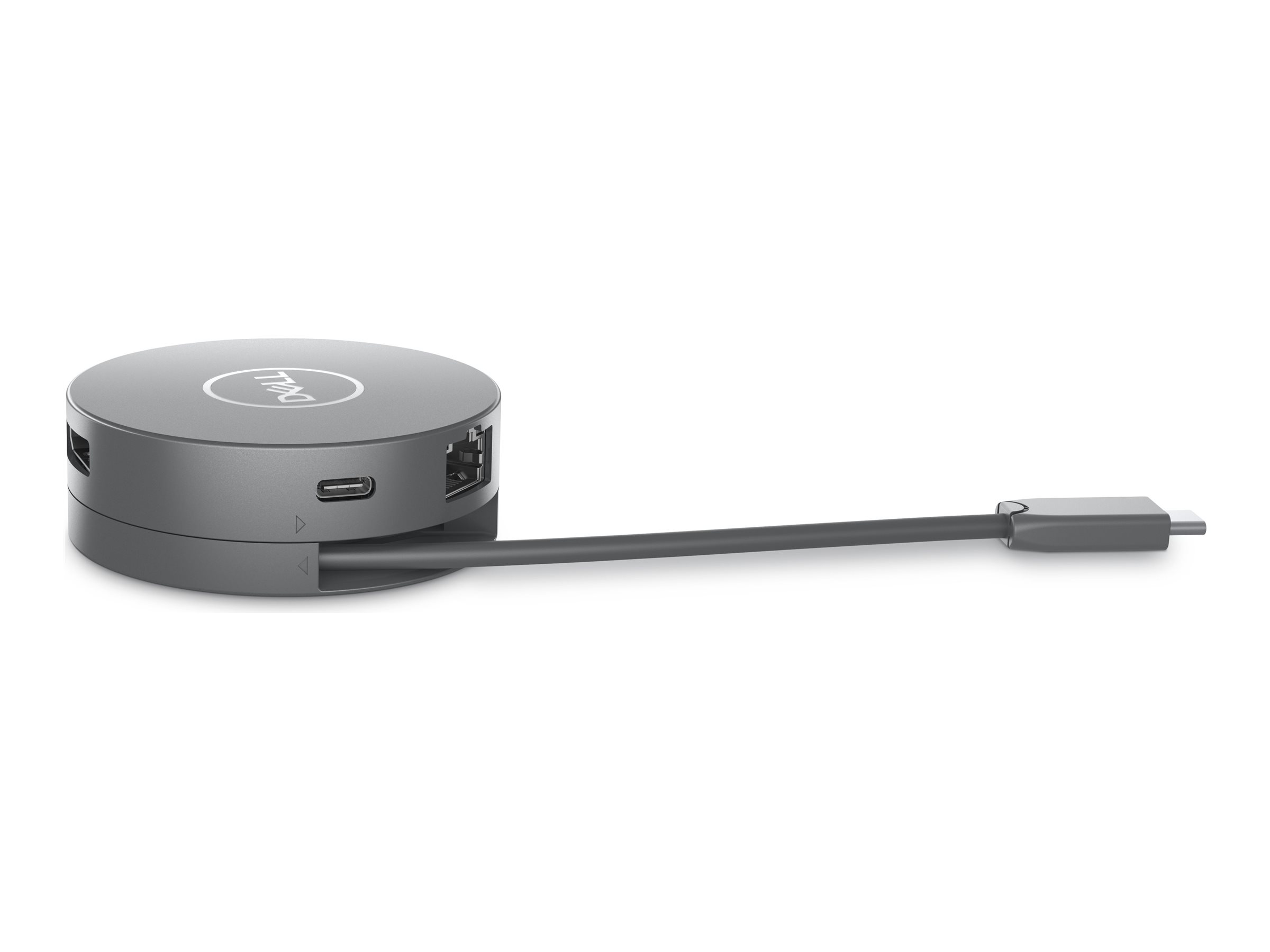 Dell 6-in-1-USB-C-Multiport-Adapter DA30590W Power Pass-Through - USB-C - HDMI - DP - USB-C - 1GbE Dell 6-in-1-USB-C-Multiport-Adapter DA30590W Power Pass-Through - USB-C - HDMI - DP - USB-C - 1GbE