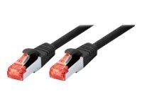 exertis Connect - Patch-Kabel - RJ-45 (M) bis RJ-45 (M) - 1 m - SSTP-Kabel - CAT 6 - halogenfrei - Schwarz