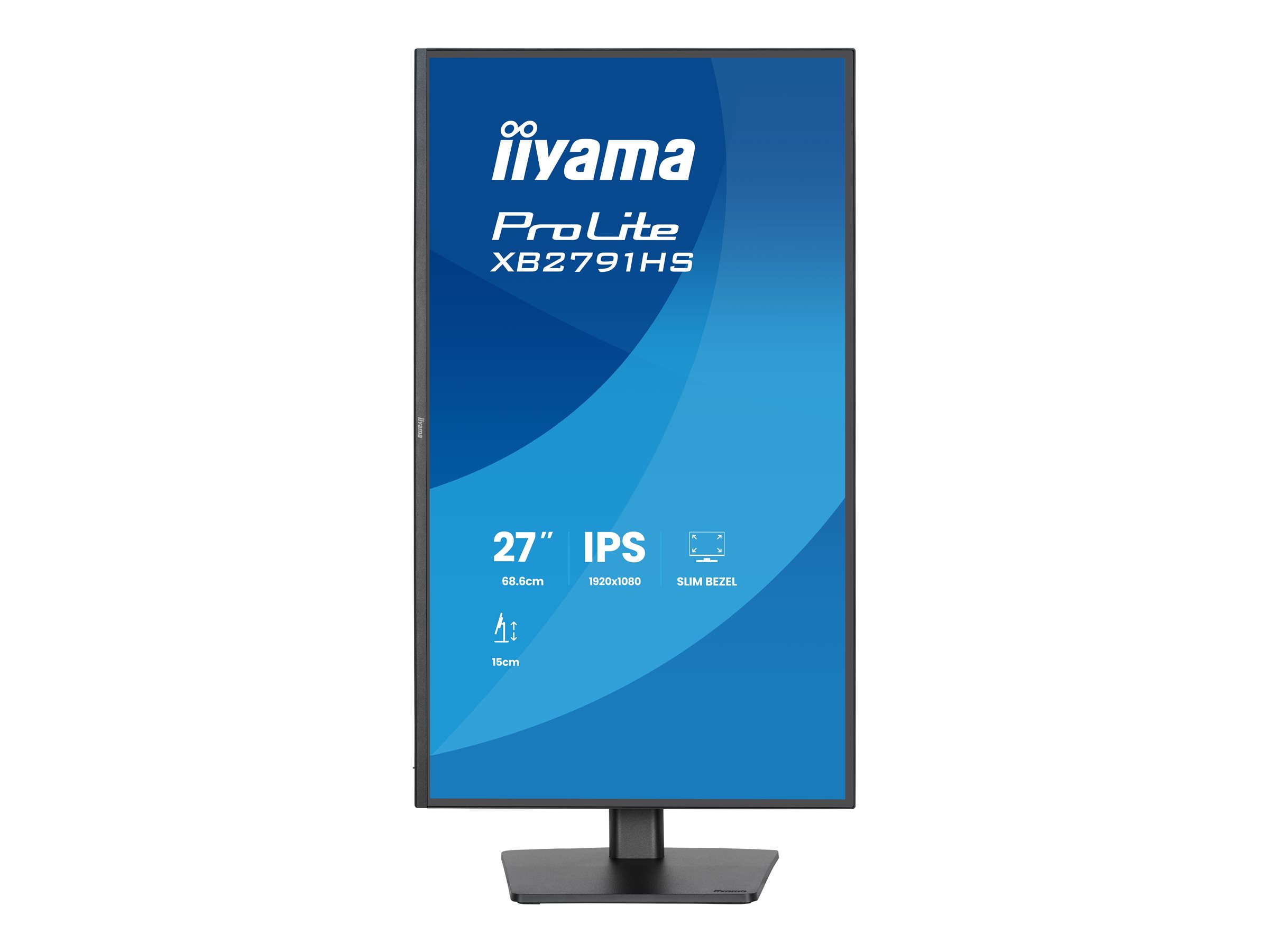 Iiyama ProLite XB2791HS-B1 - LED-Monitor - 1920 x 1080 Full HD (1080p) @ 120 Hz - IPS - 350 cd/m² - 1500:1 - 1 ms - HDMI - DisplayPort - Lautsprecher - Schwarz - Matte