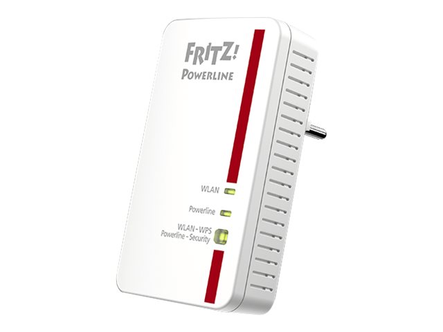 FRITZ!Powerline 1240E WLAN Set - 2.0 - IEEE 1901 - 802.11b/g/n - 2,4 GHz - an Wandsteckdose anschließbar (Packung mit 2)