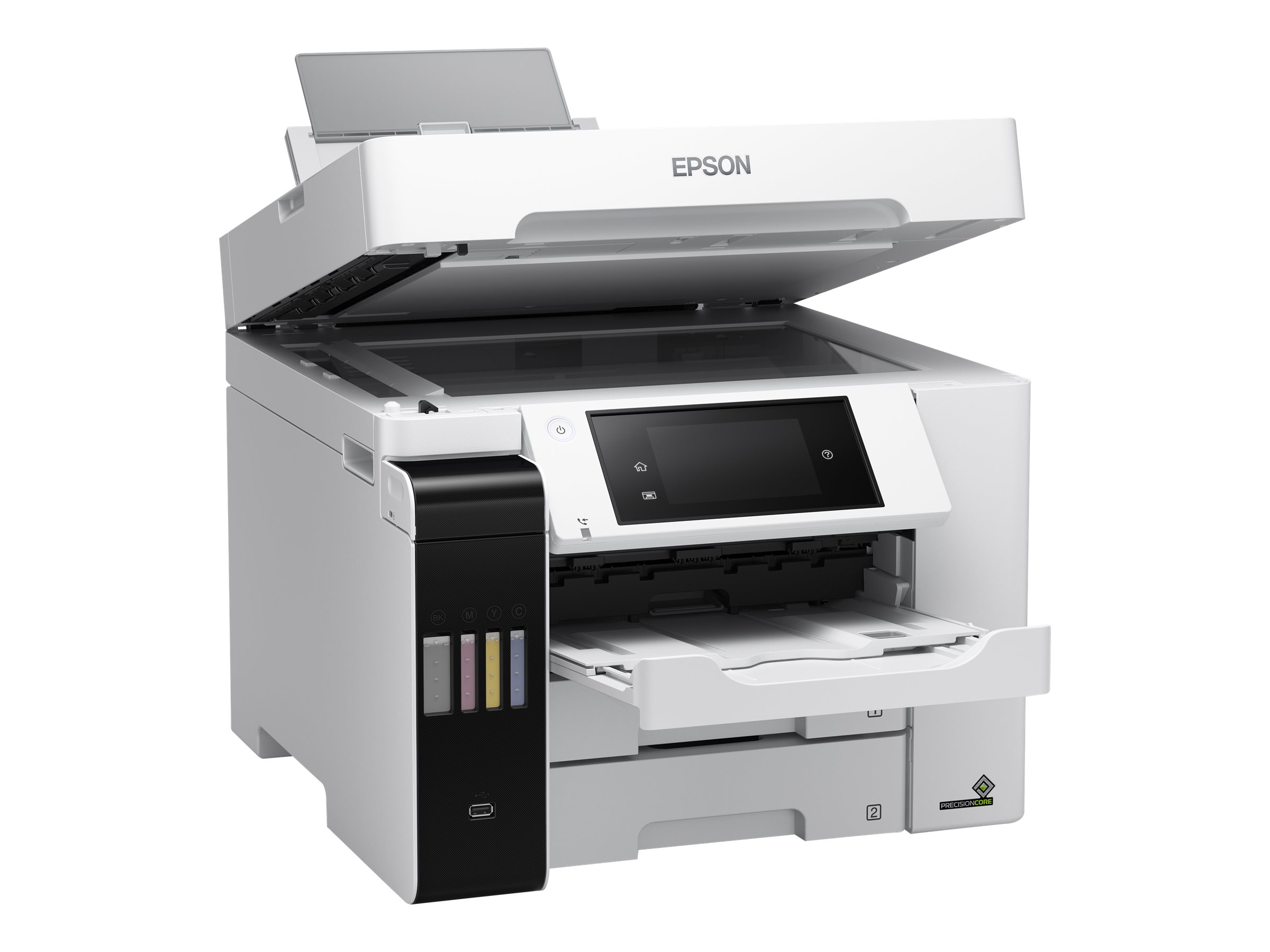 EcoTank ET-5880 - Multifunktionsdrucker - Farbe - (Original) - A4 (Medien) - bis - (Original) - A4 (Medien) - bis zu 25 Seiten/Min. (Drucken) - 550 Blatt - 33.6 Kbps - USB - LAN - Wi-Fi
