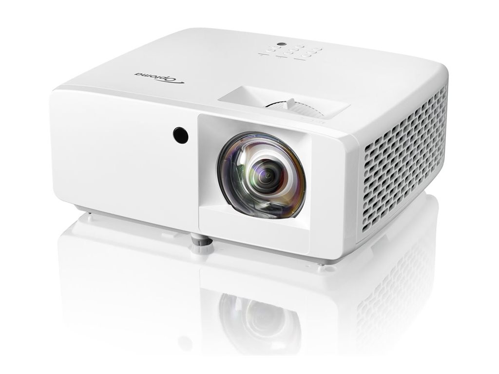 Optoma ZH350ST - DLP-Projektor - Laser - tragbar - 3D - 3500 lm - Full HD (1920 x 1080) - 16:9 - 1080p - Short-Throw Fixed-Objektiv Optoma ZH350ST - DLP-Projektor - Laser - tragbar - 3D - 3500 lm - Full HD (1920 x 1080) - 16:9 - 1080p - Short-Throw Fixed-Objektiv
