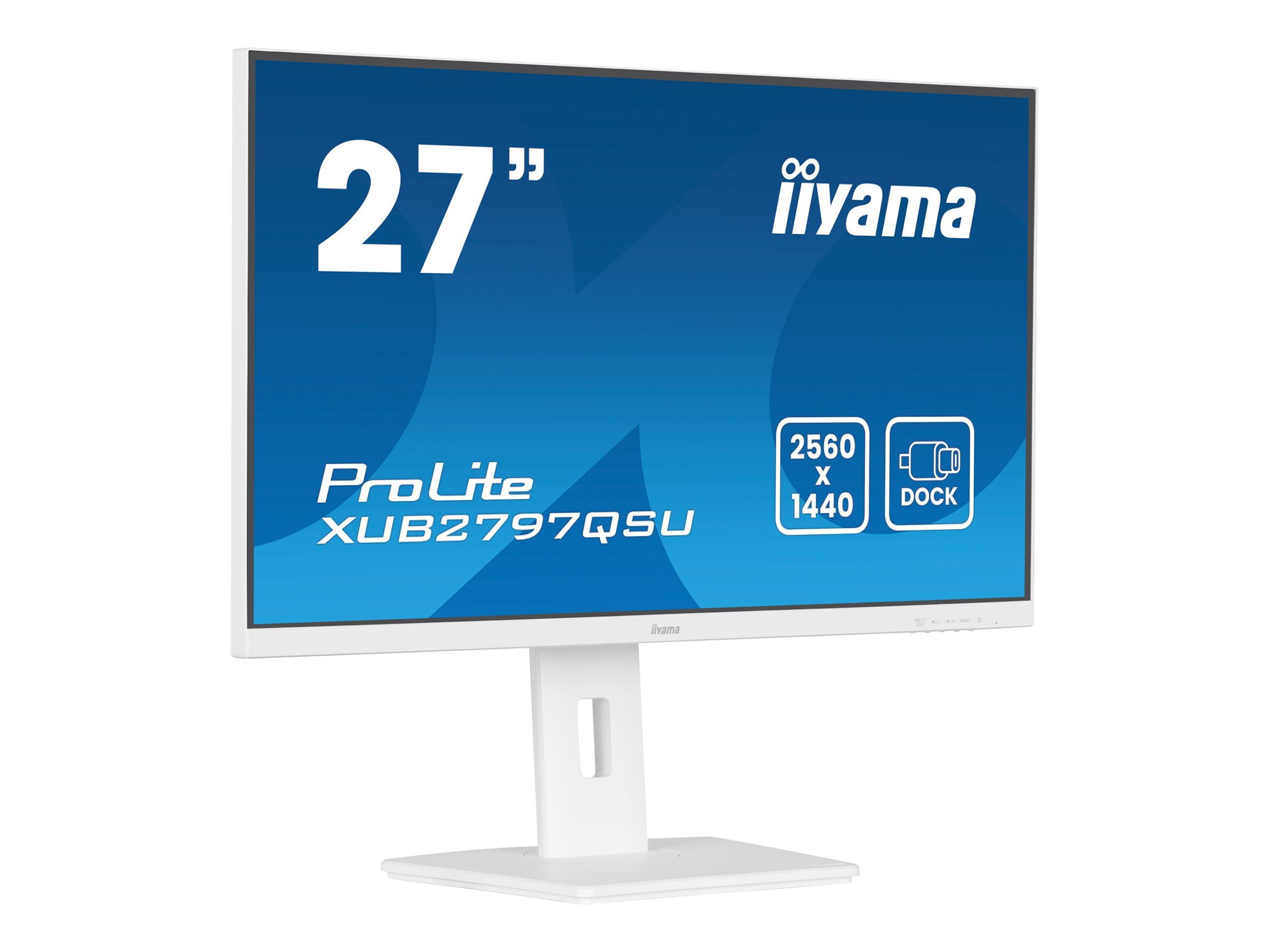 Iiyama ProLite XUB2797QSU-W2 - LED-Monitor - 68.6 - 2560 x 1440 QHD @ 100 Hz - IPS - 300 cd/m² - 1300:1 - 1 ms - HDMI - DisplayPort - Lautsprecher - Mattes Weiß Iiyama ProLite XUB2797QSU-W2 - LED-Monitor - 68.6 - 2560 x 1440 QHD @ 100 Hz - IPS - 300 cd/m² - 1300:1 - 1 ms - HDMI - DisplayPort - Lautsprecher - Mattes Weiß