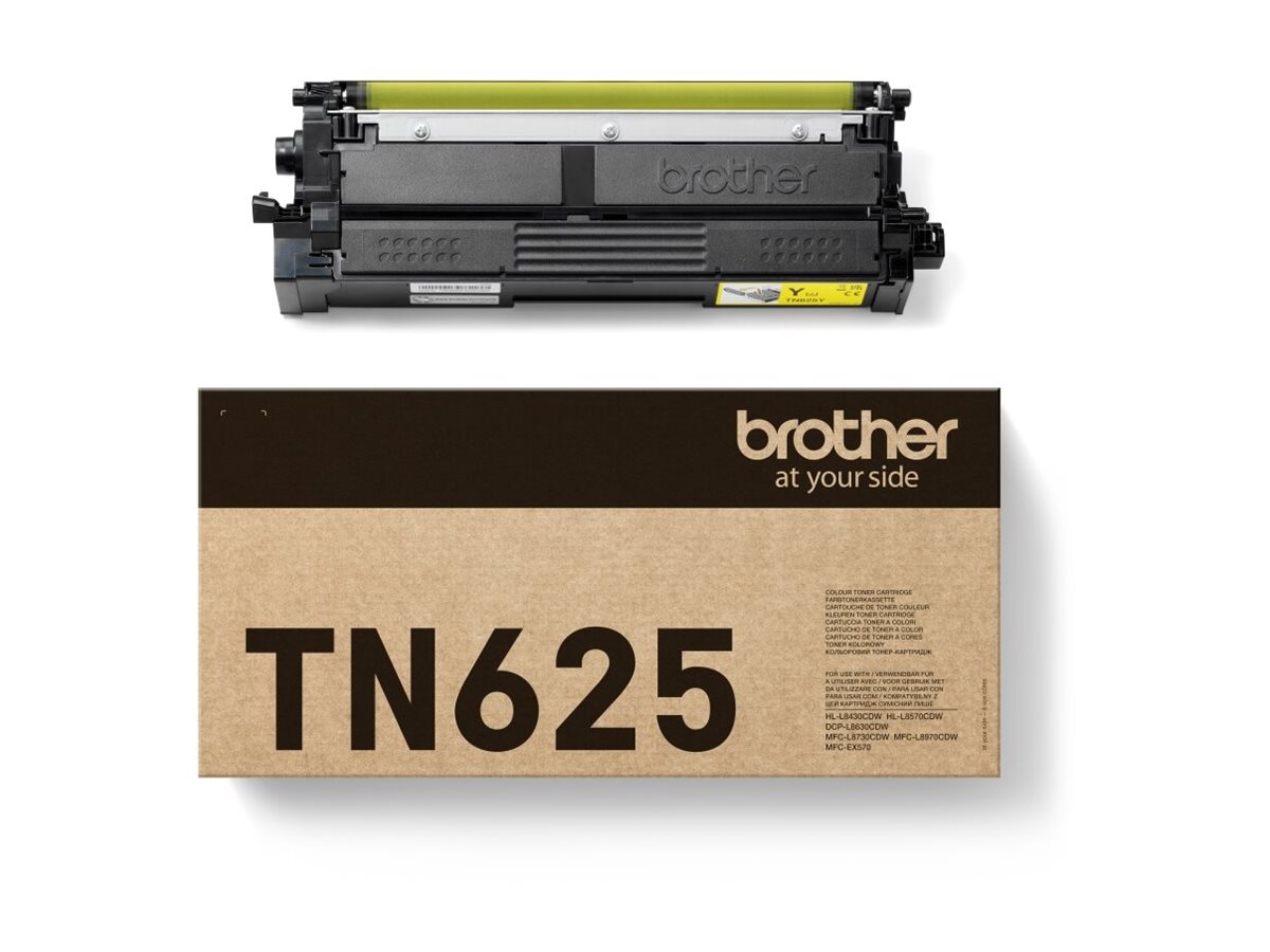 Brother TN625Y - Gelb - original - Box - - für Brother DCP-L8630CDW - HL-L8430CDW - HL-L8570CDW - MFC-L8730CDW; Workhorse MFC-L8970CDW