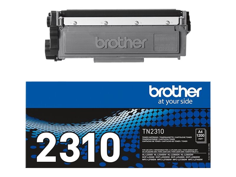 Brother TN2310 - Schwarz - Original - Tonerpatrone - für Brother DCP-L2500 - L2520 - L2560 - HL-L2300 - L2340 - L2360 - L2365 - MFC-L2700 - L2720 - L2740