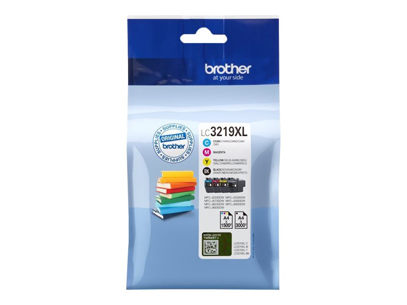 Brother LC3219XL Value Pack - 4er-Pack - XL - Schwarz, Gelb, Cyan, Magenta - Original - Tintenpatrone - für Brother MFC-J5330 - J5335 - J5730 - J5930 - J6935; Business Smart Pro MFC-J6930