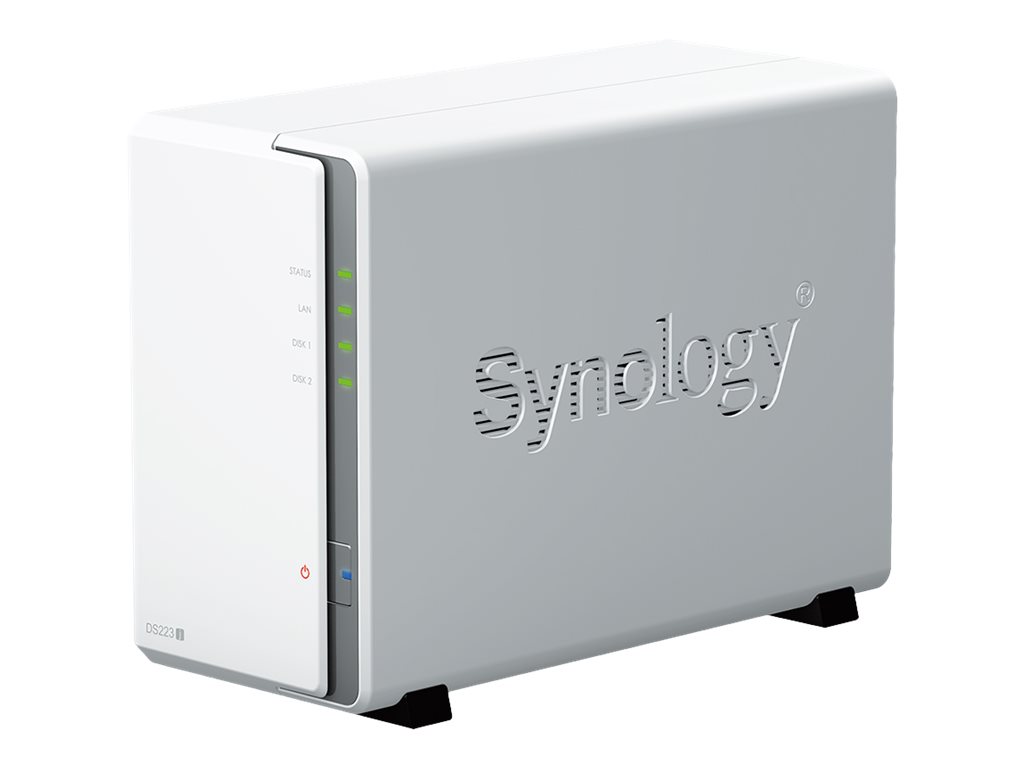 Synology Disk Station DS223J - NAS-Server - SATA - RAID 0 - 1 - JBOD - RAM 1 GB - Gigabit Ethernet - iSCSI Support