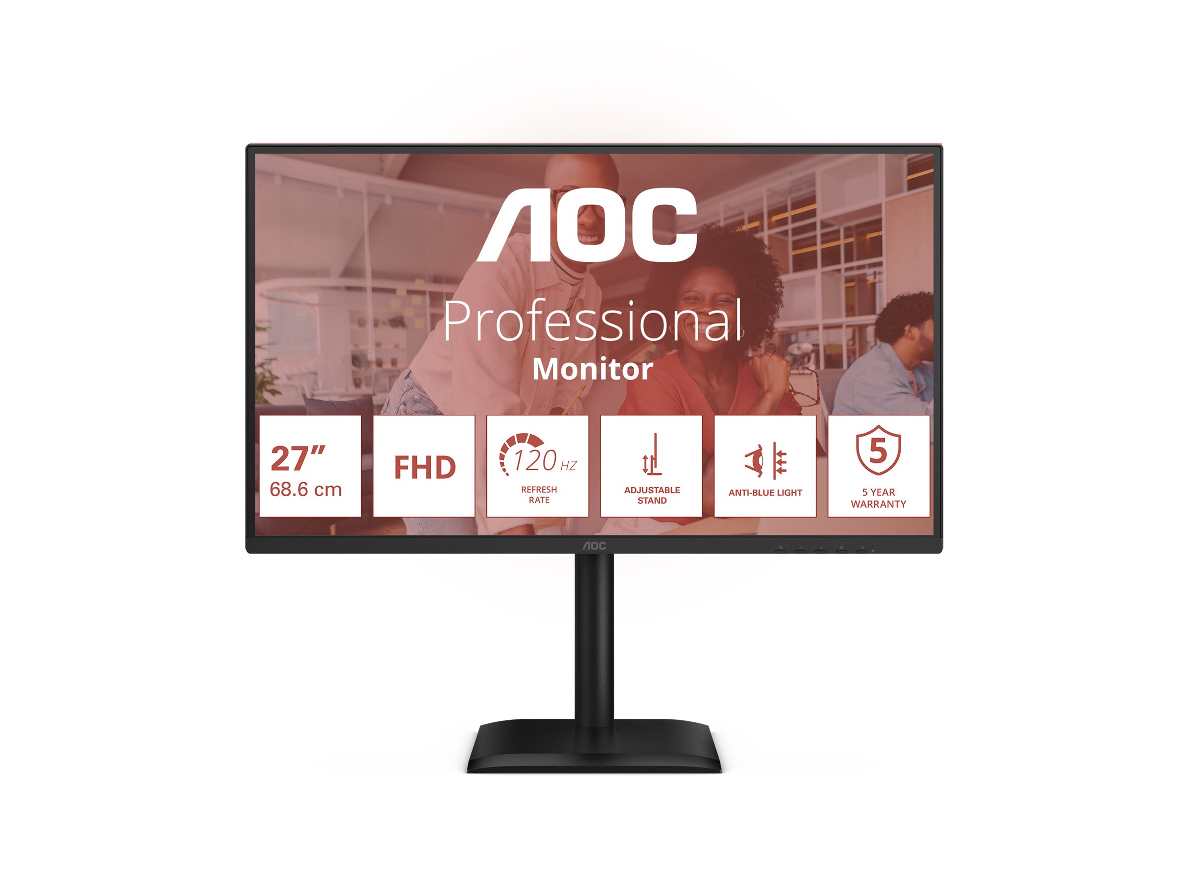 AOC 27E4U LED-Monitor 68.6 cm (27") 1920 x 1080 Full HD (1080p) @ 120 Hz IPS 4 ms AOC 27E4U LED-Monitor 68.6 cm (27") 1920 x 1080 Full HD (1080p) @ 120 Hz IPS 4 ms