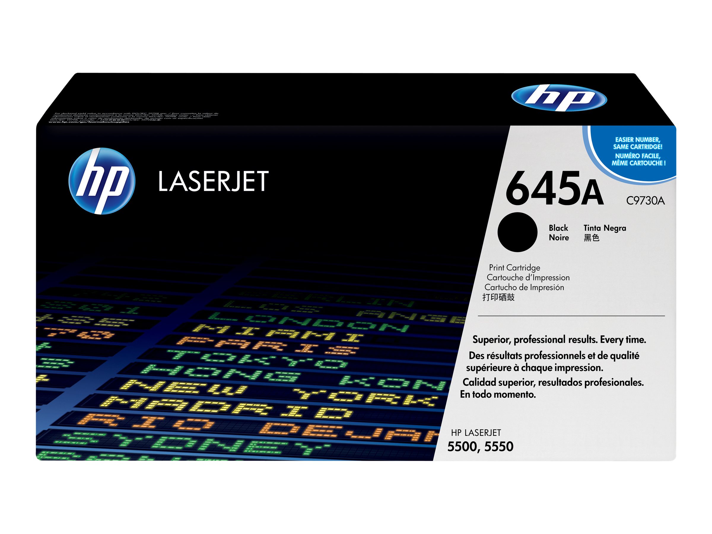 HP 645A - Schwarz - original - LaserJet - Tonerpatrone (C9730A) - für Color LaserJet 5500 - 5550 HP 645A - Schwarz - original - LaserJet - Tonerpatrone (C9730A) - für Color LaserJet 5500 - 5550