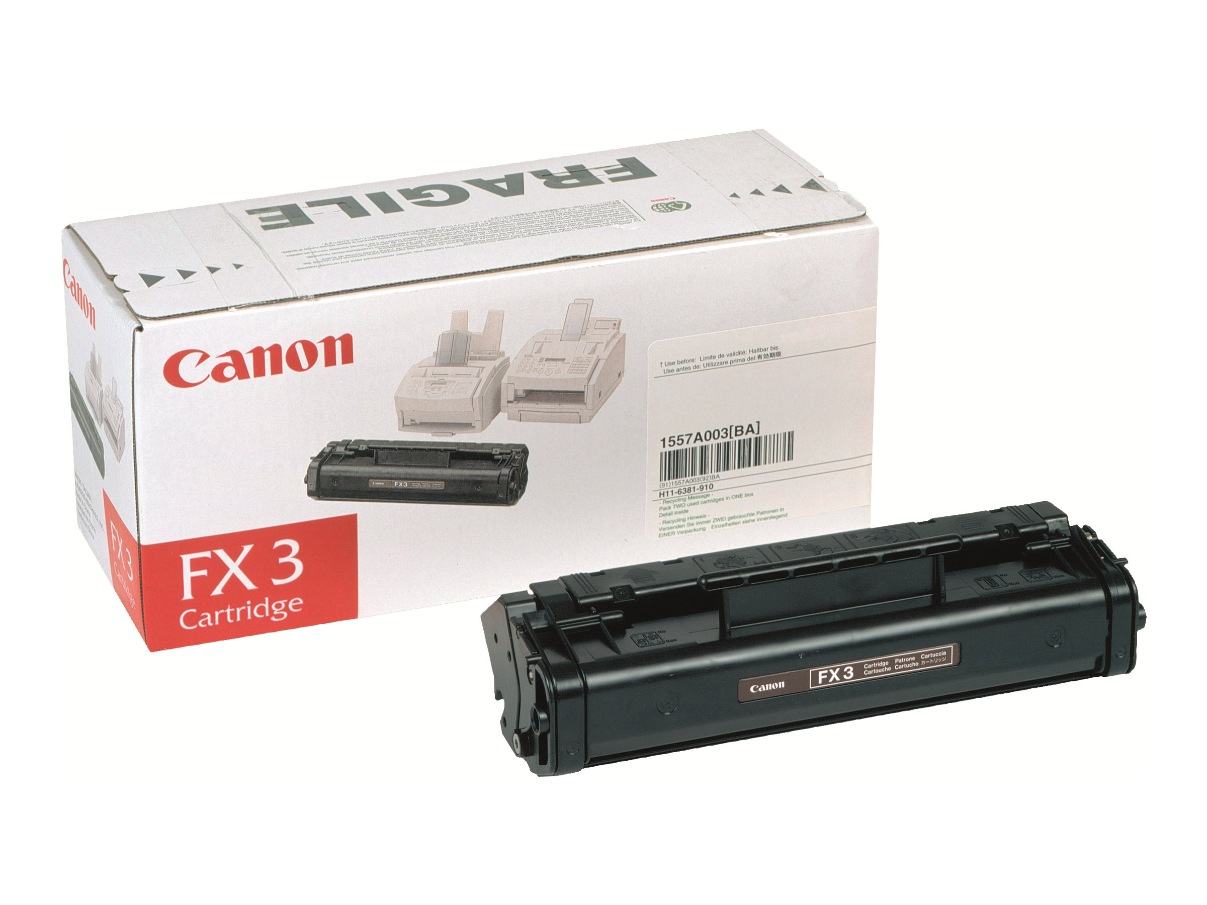 Toner FX-3 schwarz - für CFX-L3500; FAX L220 - L295; FAXPHONE L80; LASER CLASS 1060 - 20XX; MultiPASS L60 - L90