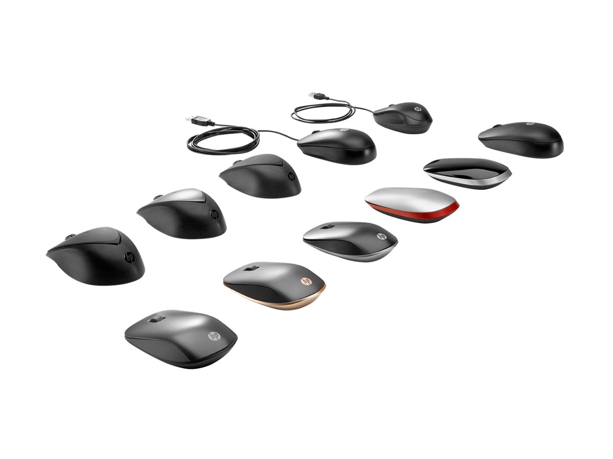 HP Travel - Maus - rechts- und linkshändig - optisch - 2 Tasten - kabelgebunden - USB