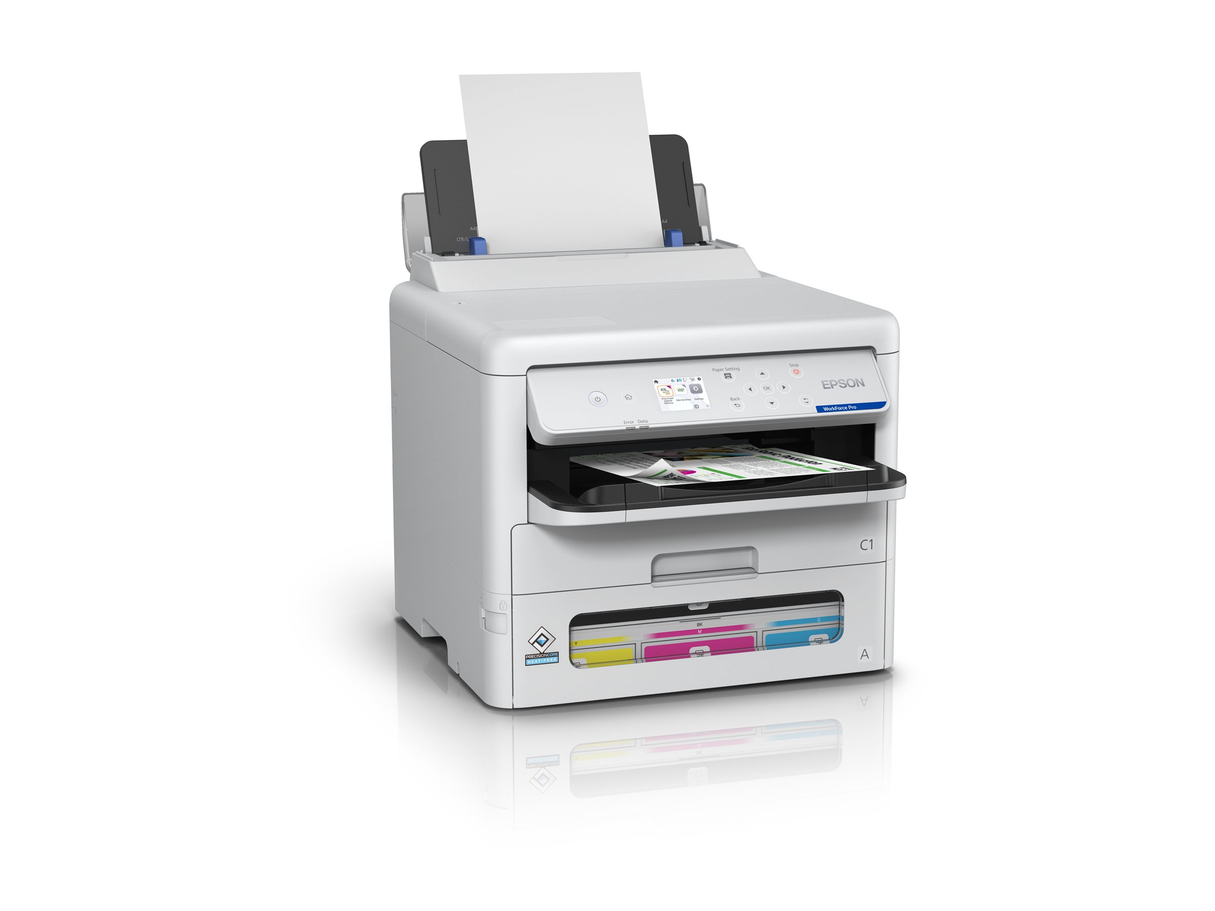 Epson WorkForce Pro EP-C800RDW - Drucker - Farbe - - /bis zu 25 Seiten/Min. (Farbe) - Kapazität: 330 Blätter - USB 2.0 - Gigabit LAN - Wi-Fi(ac)