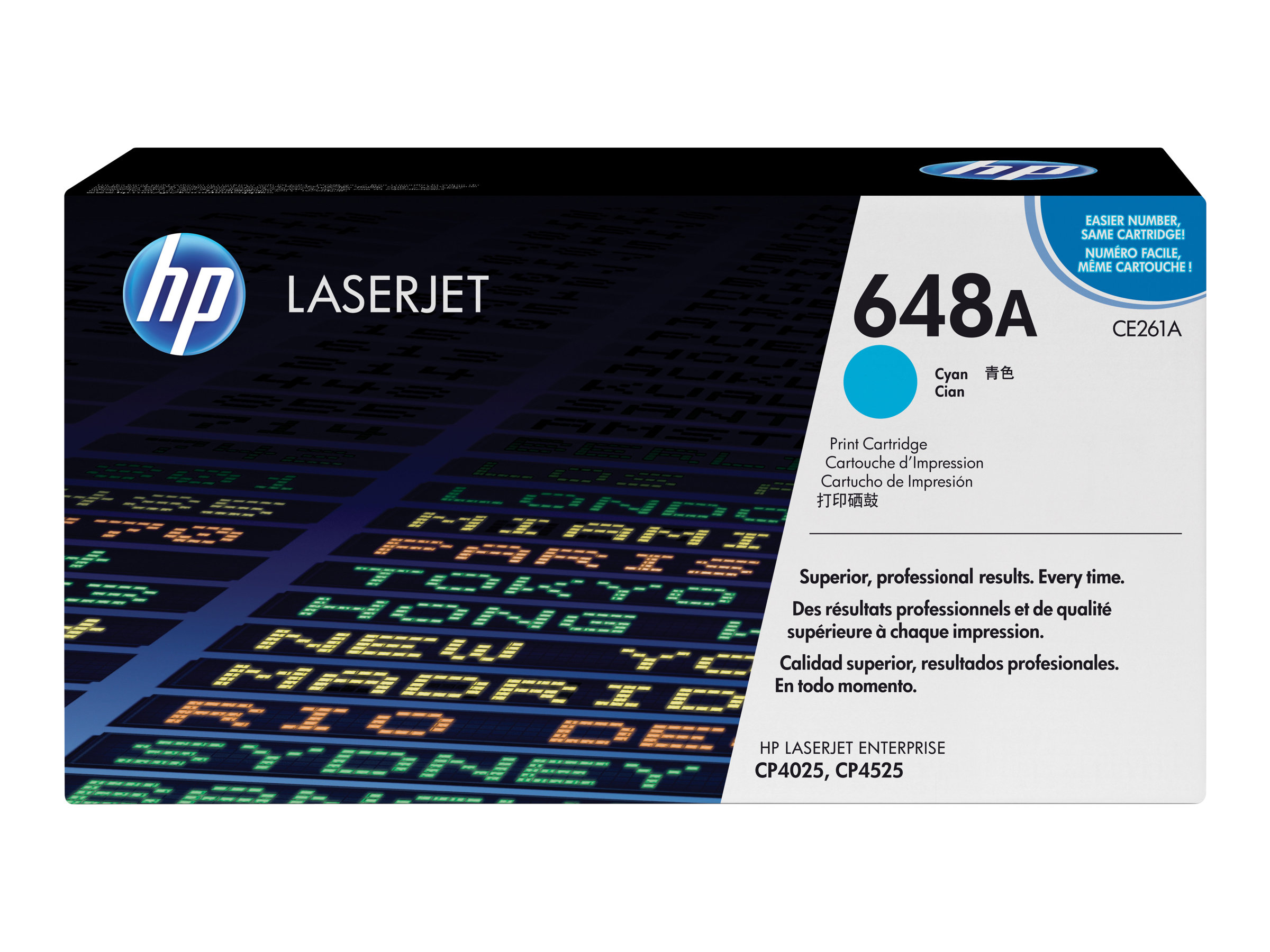 HP Toner 648A cyan für Color Laserjet CP4025/CP4525 ca. 11.000 Seiten - für Color LaserJet Enterprise CP4025dn - CP4025n - CP4525dn - CP4525n - CP4525xh