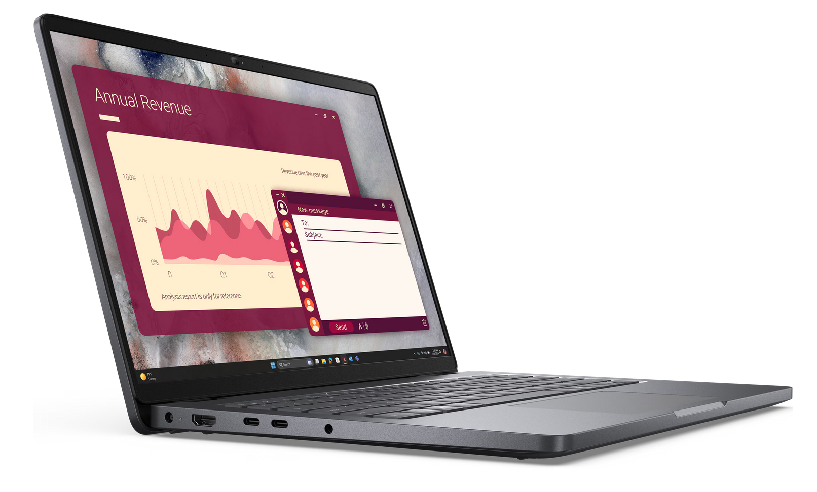 Dell Pro 14 Base Laptop 35,6 cm (14") Core 5 120U 16/512 GB Wi-Fi 6E BT Win11 Pro 5J PS