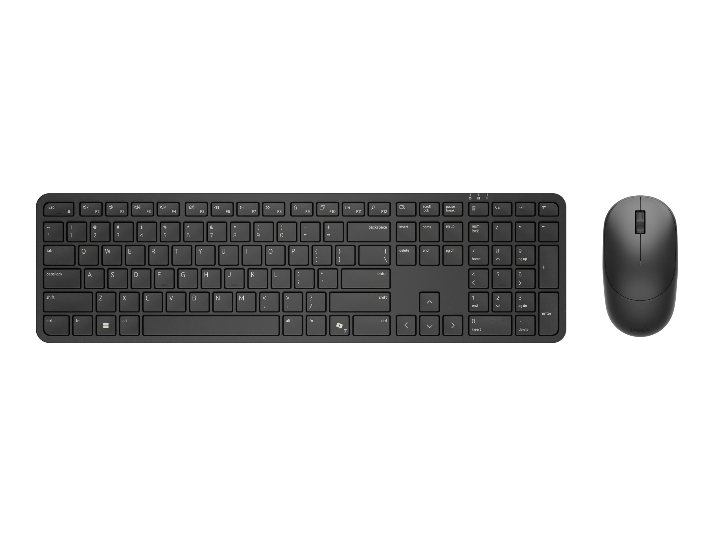 Dell Pro 5 KM526 - Tastatur-und-Maus-Set - full - kabellos - 2.4 GHz - QWERTZ - Deutsch - Schwarz - mit 3 Jahre Erweiterter Austausch-Service am nächsten Arbeitstag