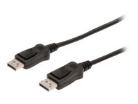 DIGITUS DisplayPort Anschlusskabel - zu DisplayPort (M) - 10 m - geformt - Schwarz