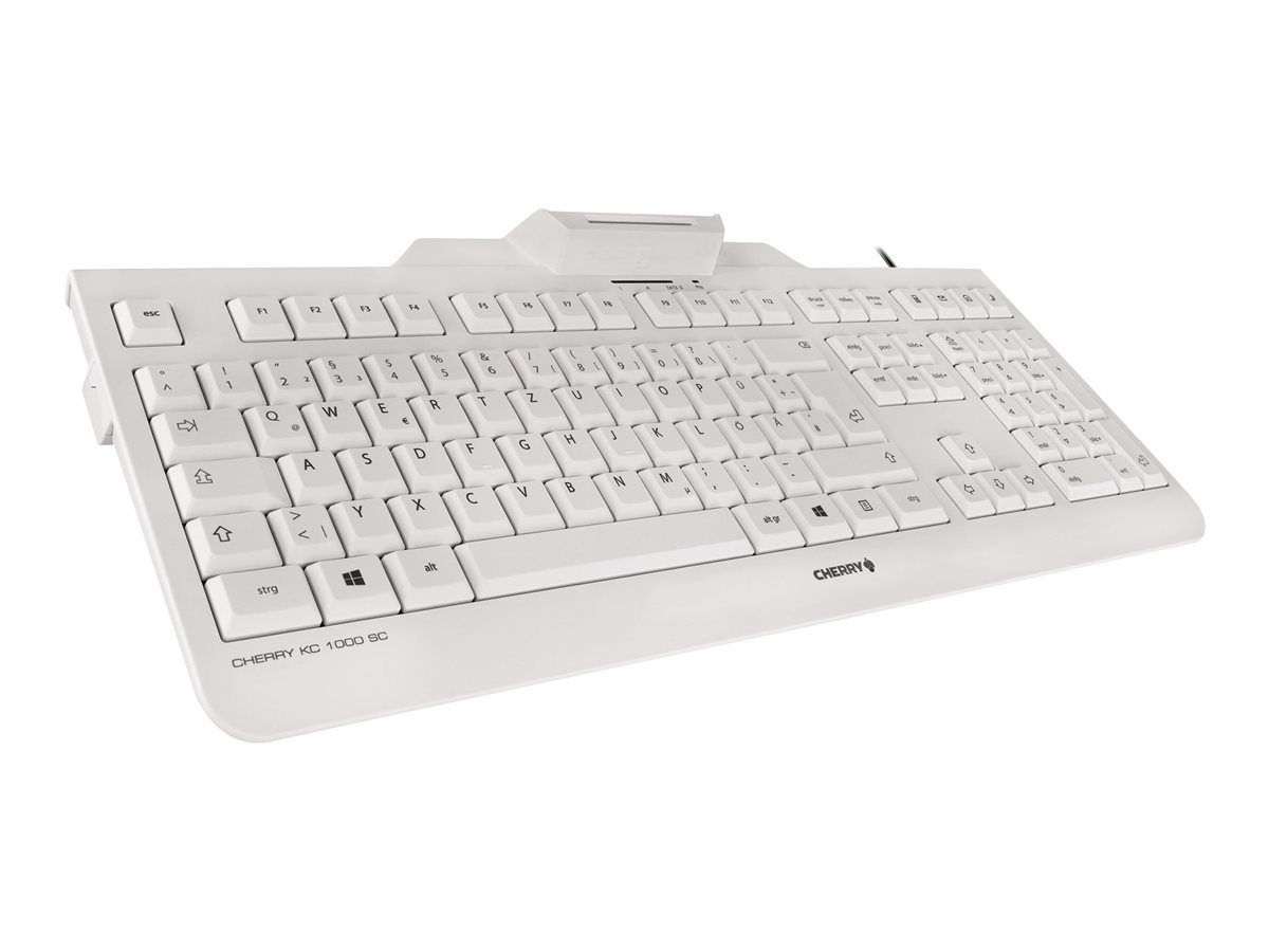 Tastatur KC 1000 SC USB weiß/grau + integriertem Smartcard-Terminal - Gray