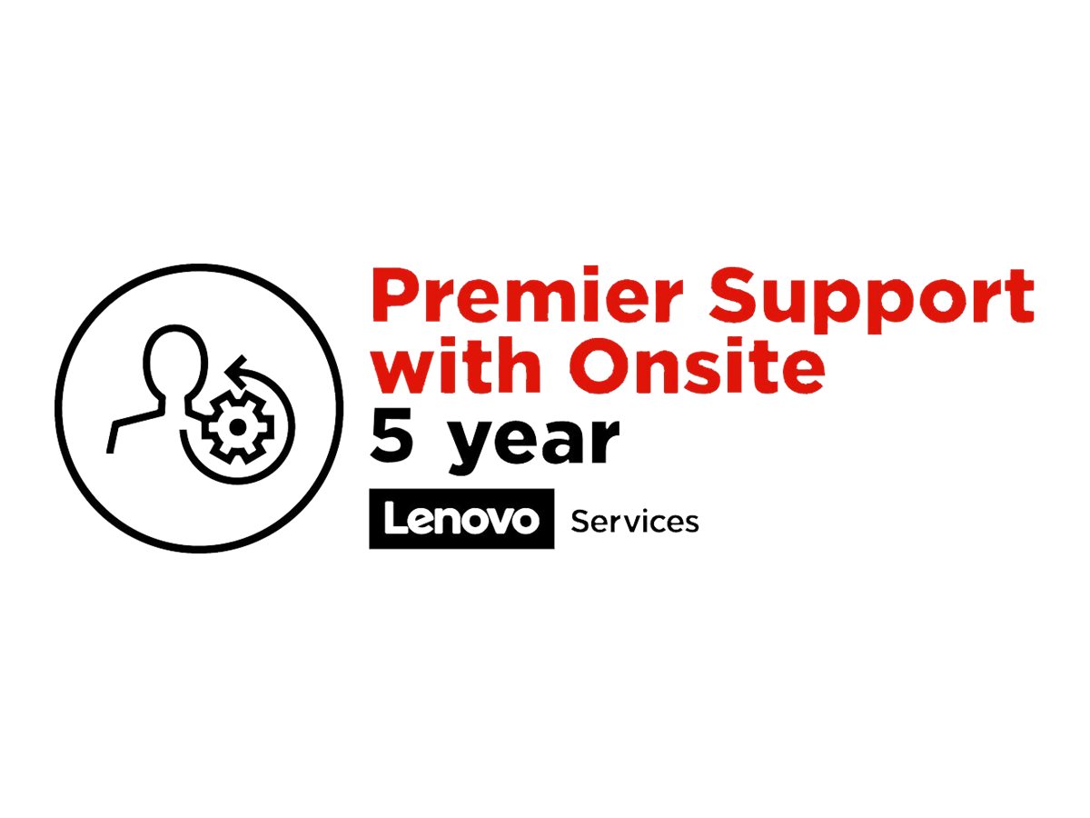 Lenovo Premier Support Serviceerweiterung5 Jahr(e), 24x7 - 5 Jahre (ab ursprünglichem Kaufdatum des Geräts) - Vor-Ort - Reaktionszeit: am nächsten Arbeitstag - für ThinkBook 13x ITG; 14 G3 ITL; 15 G3 ITL; 15p G2 ITH; ThinkPad E14 Gen 3 Lenovo Premier Support Serviceerweiterung5 Jahr(e), 24x7 - 5 Jahre (ab ursprünglichem Kaufdatum des Geräts) - Vor-Ort - Reaktionszeit: am nächsten Arbeitstag - für ThinkBook 13x ITG; 14 G3 ITL; 15 G3 ITL; 15p G2 ITH; ThinkPad E14 Gen 3