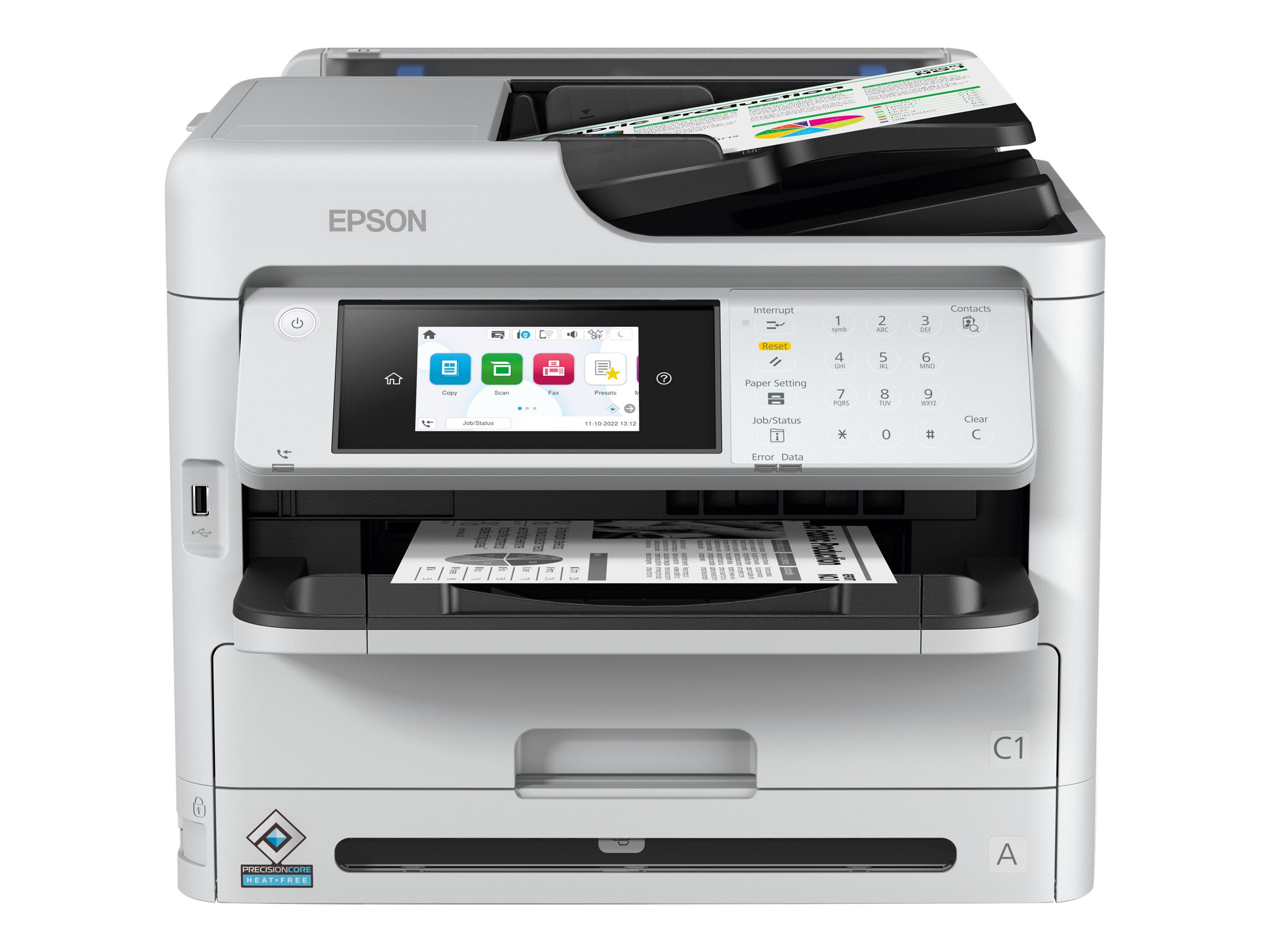 Epson WorkForce Pro WF-M5899DWF - - A4/Legal (Medien) - bis zu 25 Seiten/Min. (Drucken) - 330 Blatt - 33.6 Kbps - USB 2.0 - Gigabit LAN - Wi-Fi(ac) Epson WorkForce Pro WF-M5899DWF - - A4/Legal (Medien) - bis zu 25 Seiten/Min. (Drucken) - 330 Blatt - 33.6 Kbps - USB 2.0 - Gigabit LAN - Wi-Fi(ac)