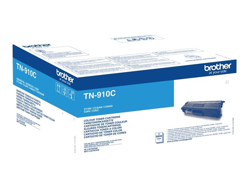 Brother TN910C - Ultra Jumbo - Cyan - Original - Tonerpatrone - für Brother HL-L9300 - HL-L9310 - MFC-L9570 Brother TN910C - Ultra Jumbo - Cyan - Original - Tonerpatrone - für Brother HL-L9300 - HL-L9310 - MFC-L9570