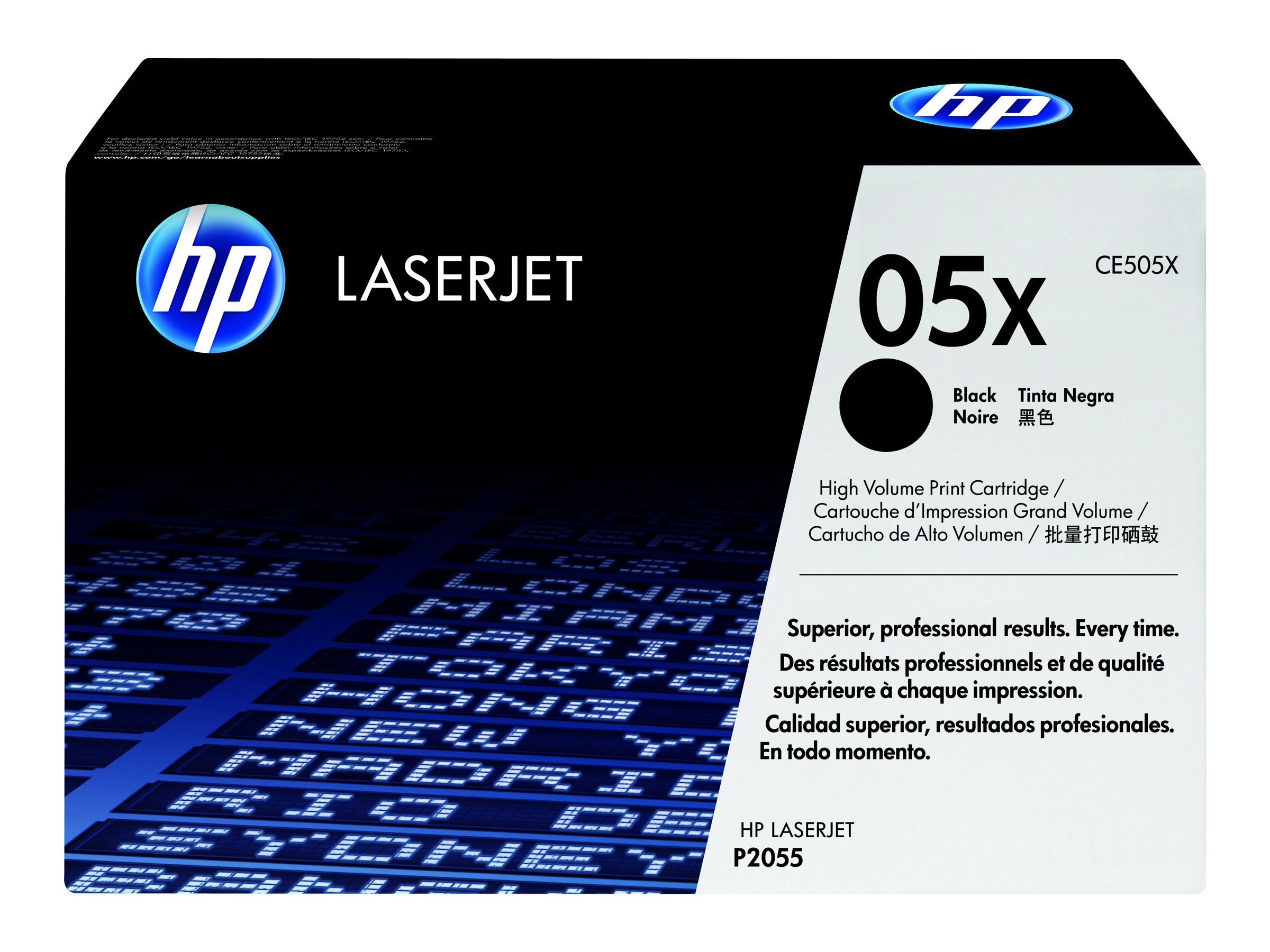 HP 05X - Hohe Ergiebigkeit - Schwarz - original - LaserJet - Tonerpatrone (CE505X) - für LaserJet P2055 - P2055d - P2055dn - P2055x