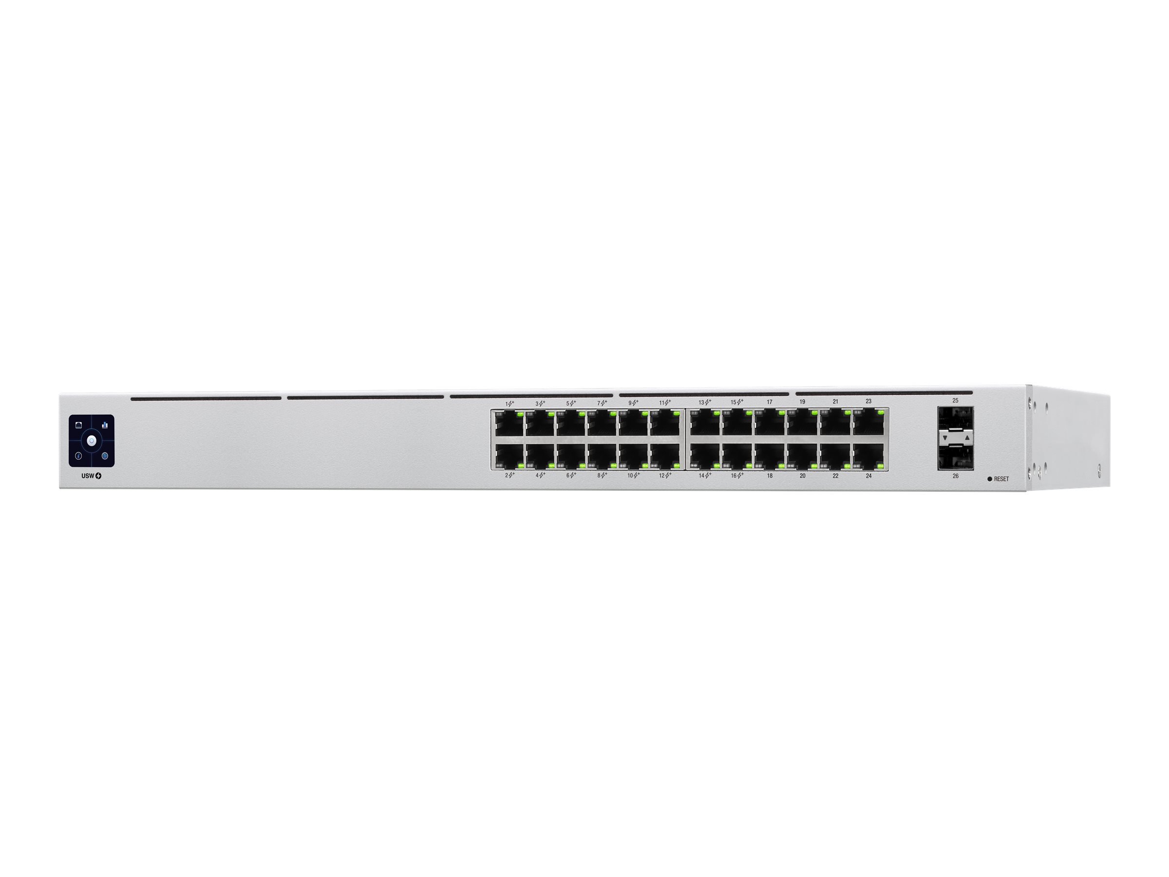 Ubiquiti UniFi Switch USW-24-POE - Switch - managed - 24 x 10/100/1000 (16 PoE+) - + 2 x Gigabit SFP - an Rack montierbar - Desktop - PoE++ (95 W)